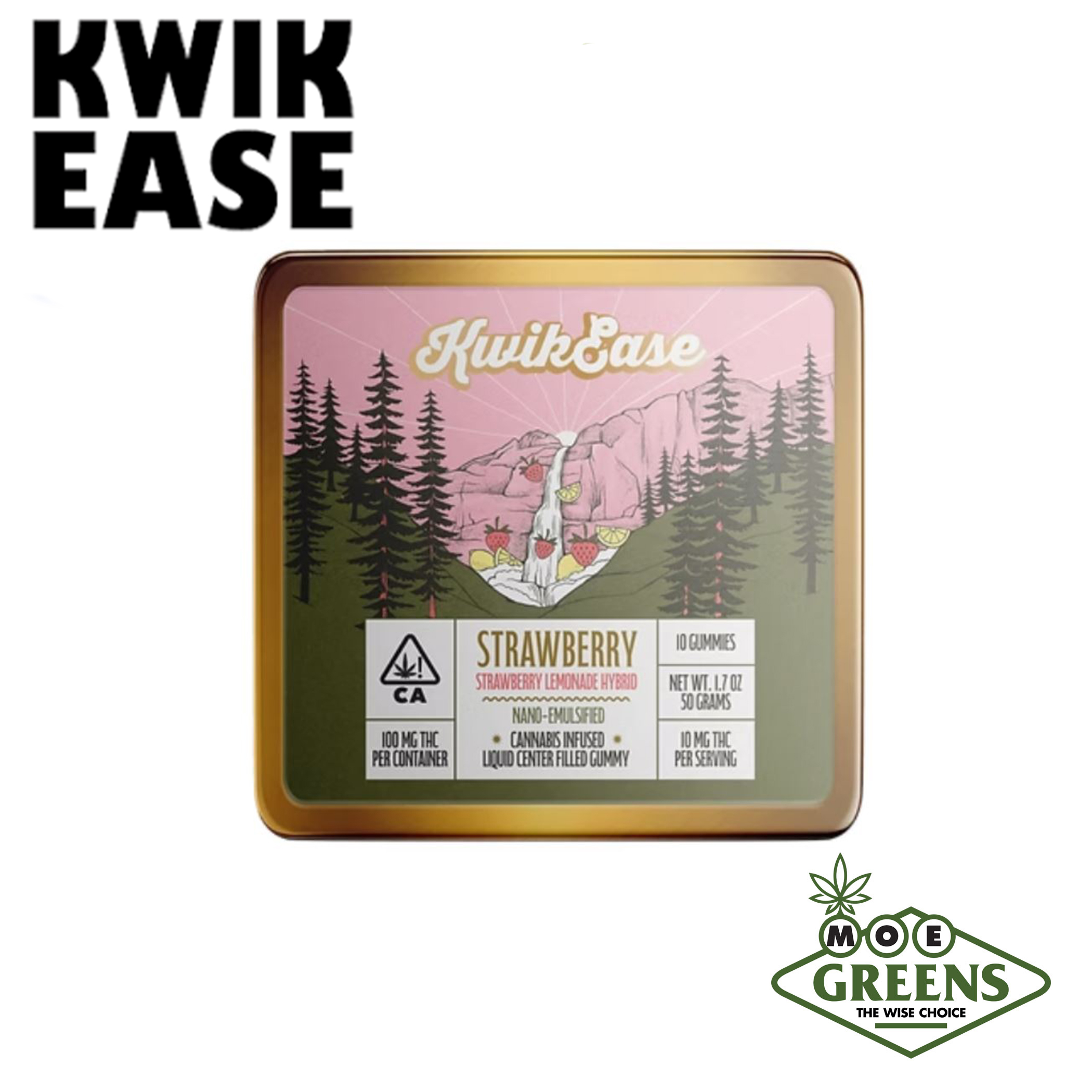 Kwik Ease: Strawberry Lemonade Liquid Center Filled