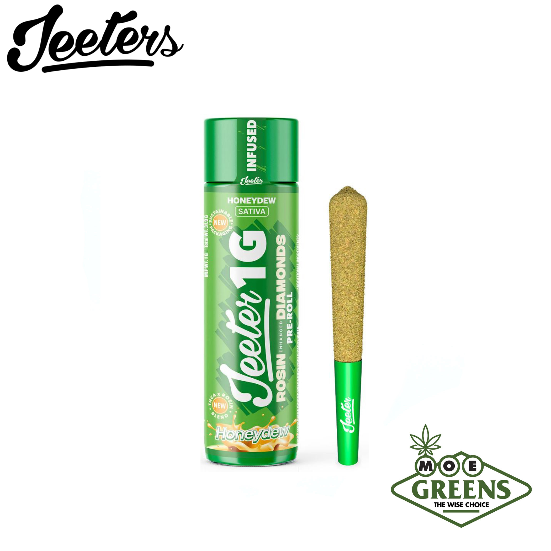 (3) JEETER — HONEYDEW 1G [INFUSED W/ THCA + ROSIN + TERPENES + KIEF]