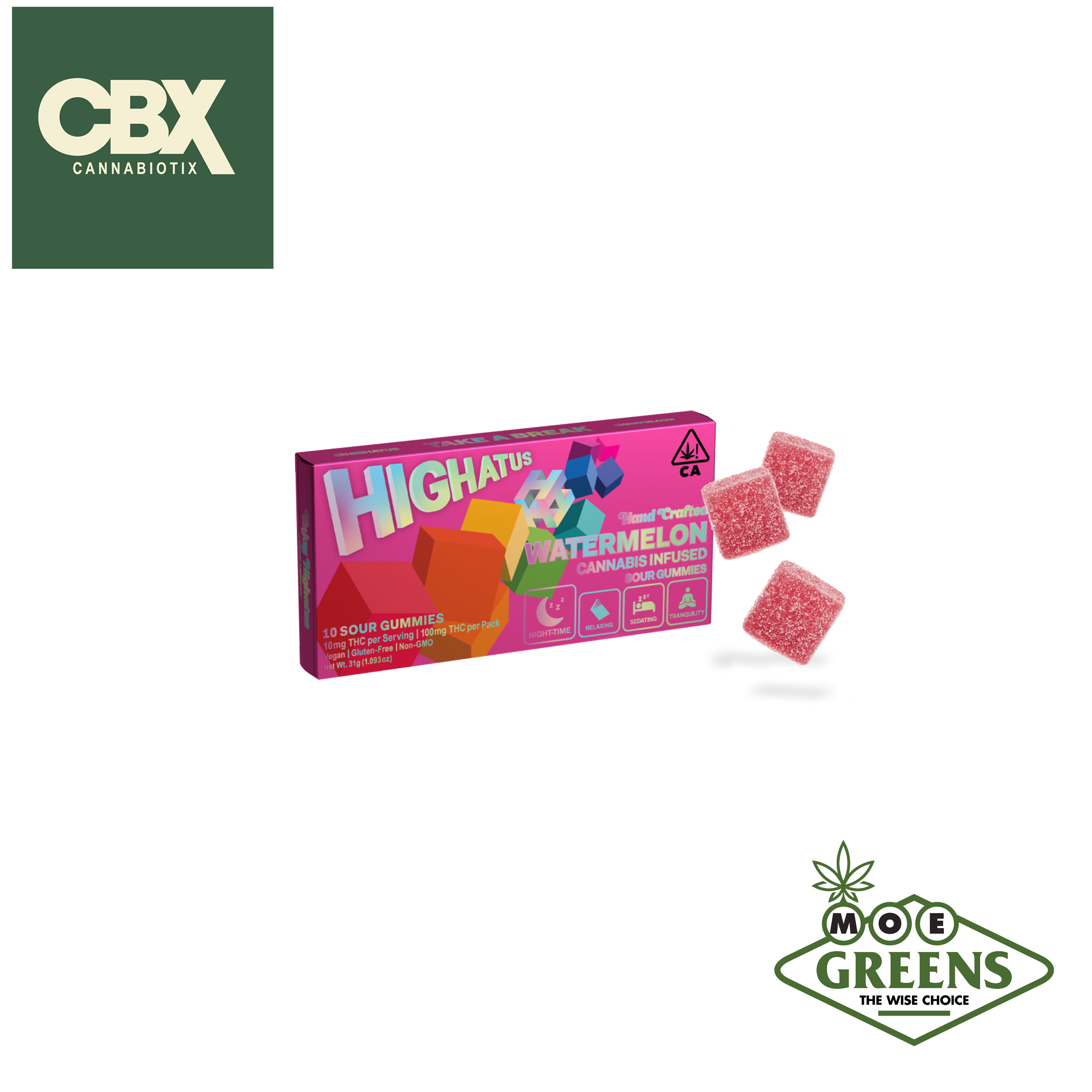 Cannabiotix — WATERMELON SOUR HIGHATUS 10PK [VEGAN]