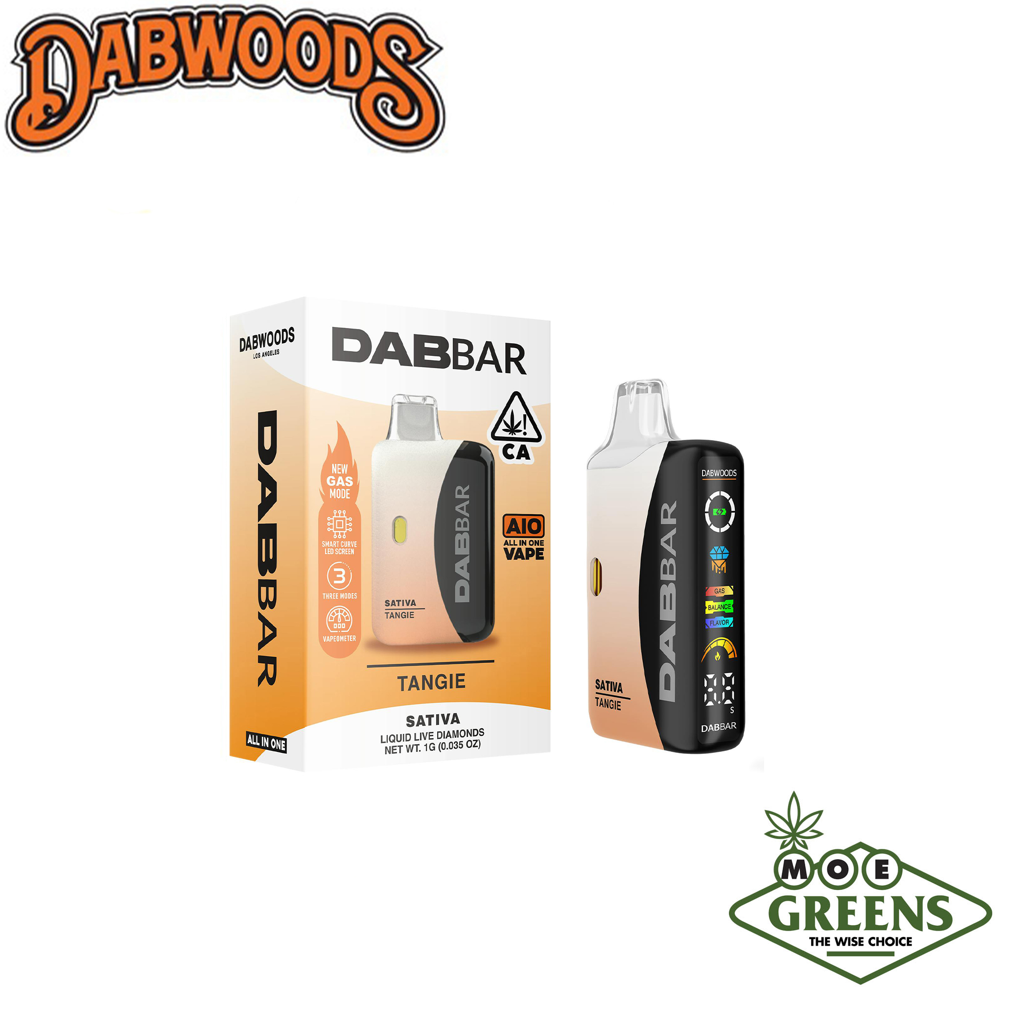 (1) DABWOODS — TANGIE ALL-IN-ONE BAR [LIQUID LIVE DIAMONDS]