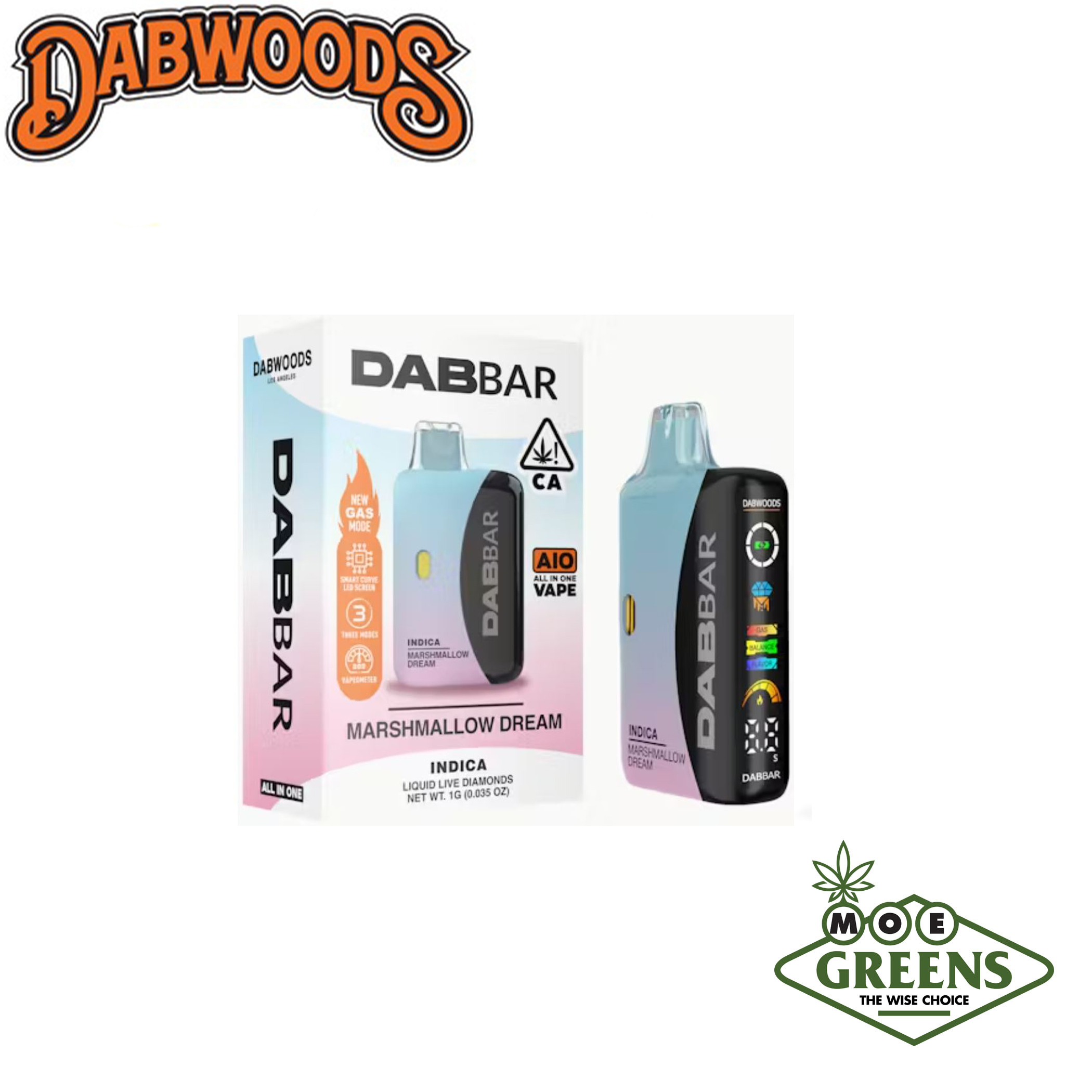 (1) DABWOODS — MARSHMALLOW DREAM ALL-IN-ONE BAR [LIQUID LIVE DIAMONDS]