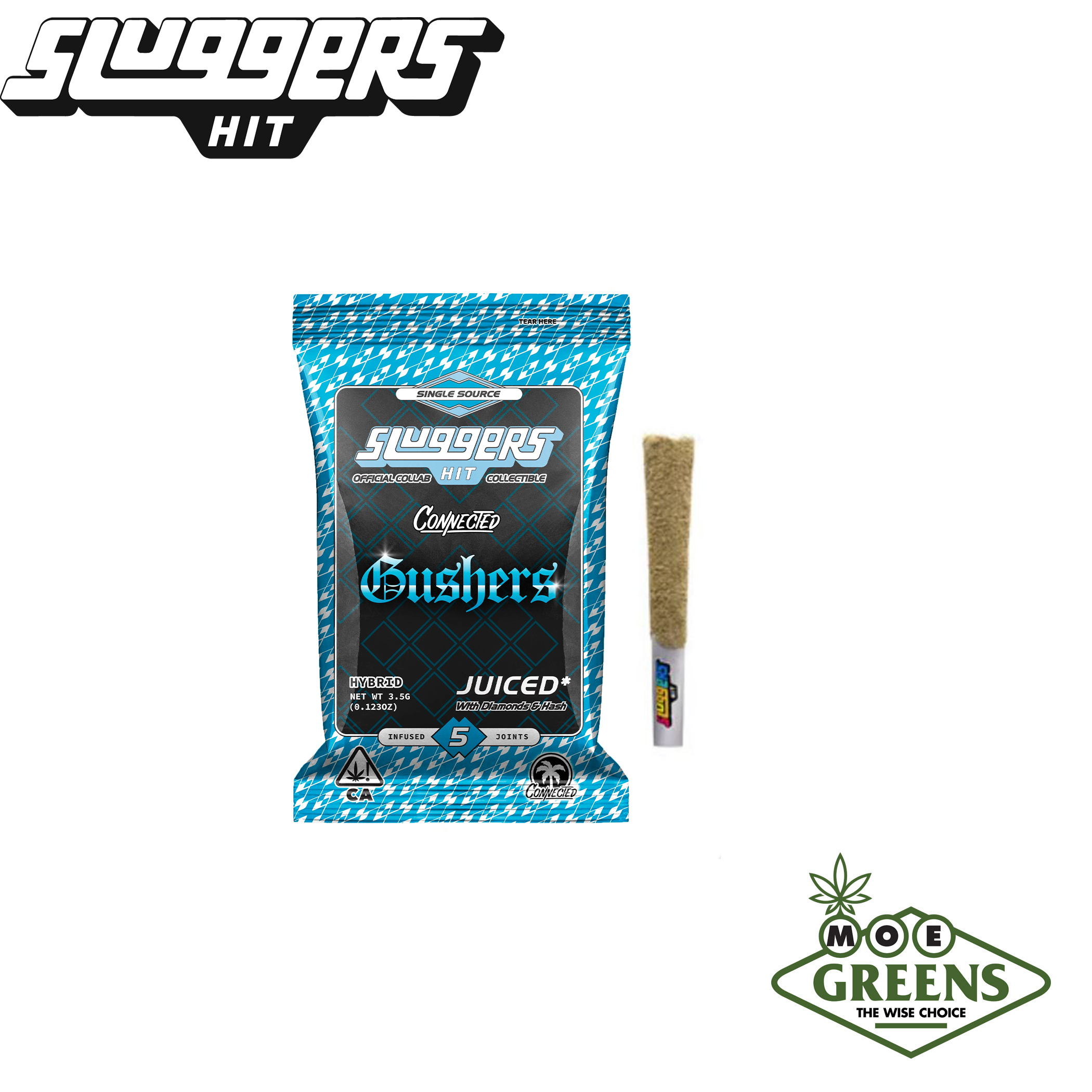(1) SLUGGERS HIT — GUSHERS 5PK [JUICED W/ DIAMONDS, HASH, & KIEF] -