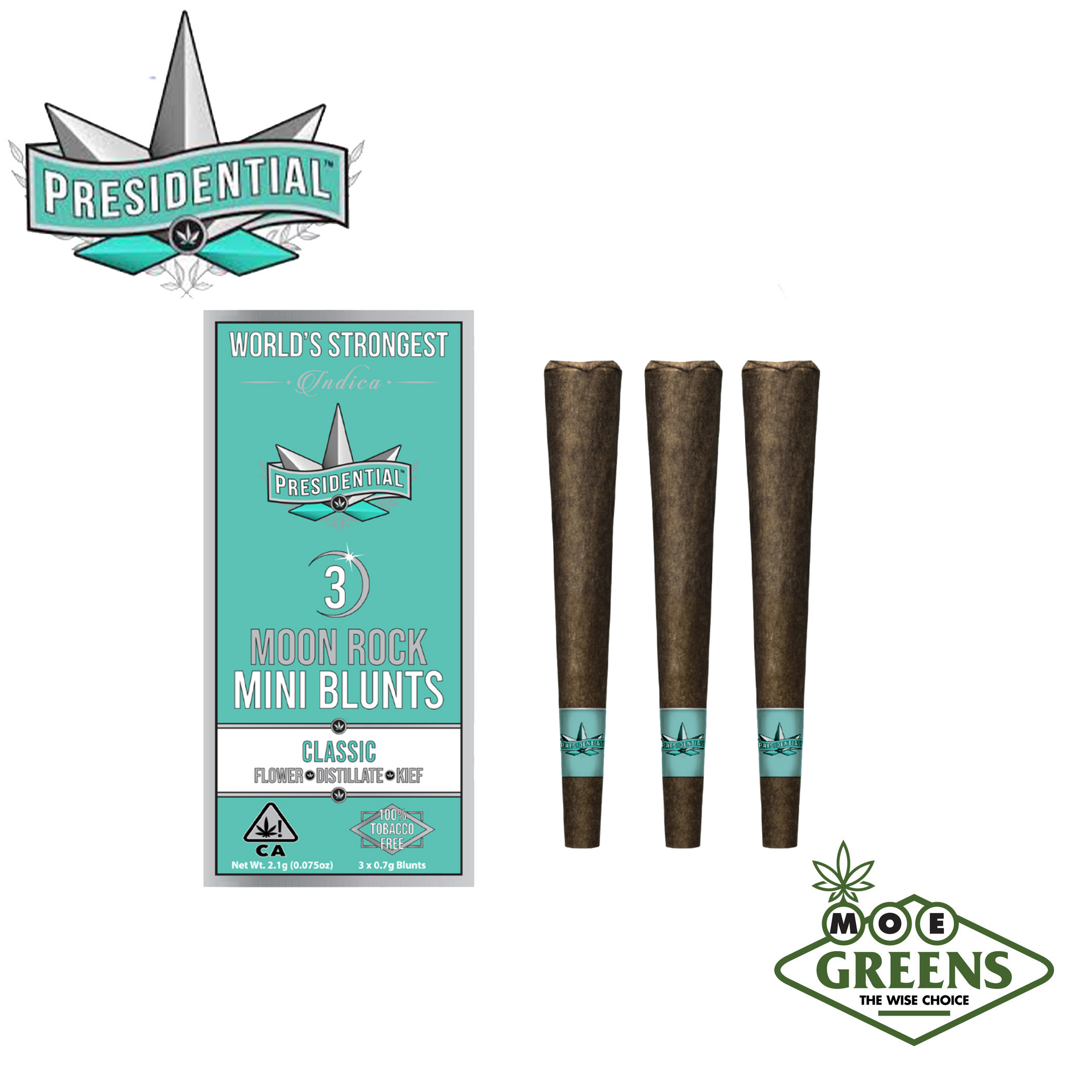 Presidential: Classic Moon Rock Mini Blunt