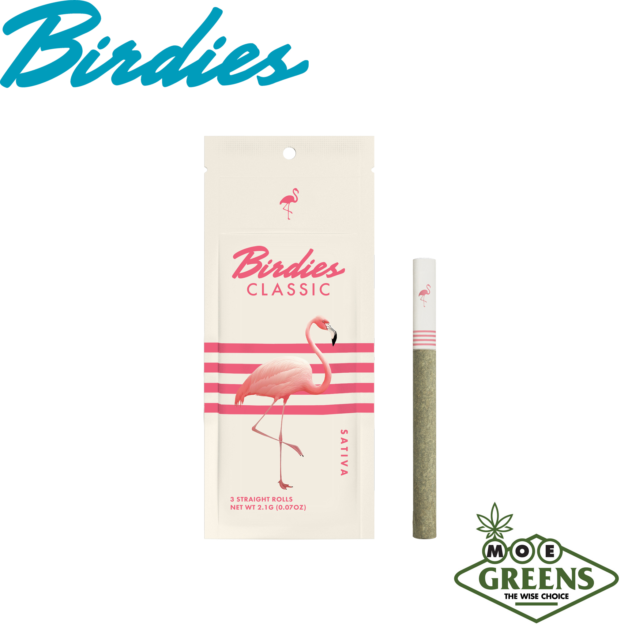 (4) BIRDIES — SATIVA CLASSIC 3PK