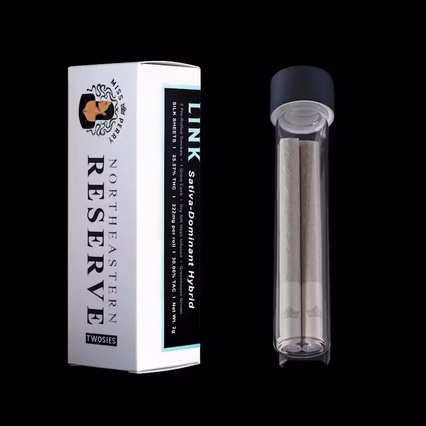 PRE-ROLL - 2 PACK INFUSED - TWOSIES - SILK SHEETS 