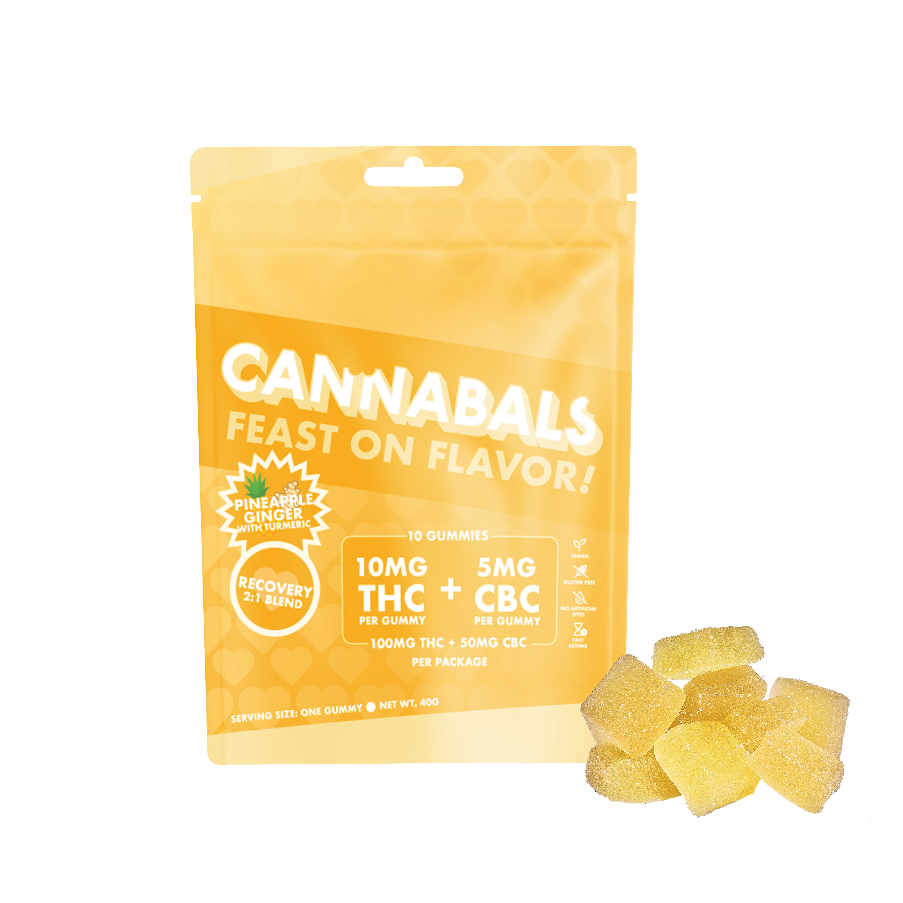 GUMMIES - MOOD STATE - RECOVERY - PINEAPPLE GINGER