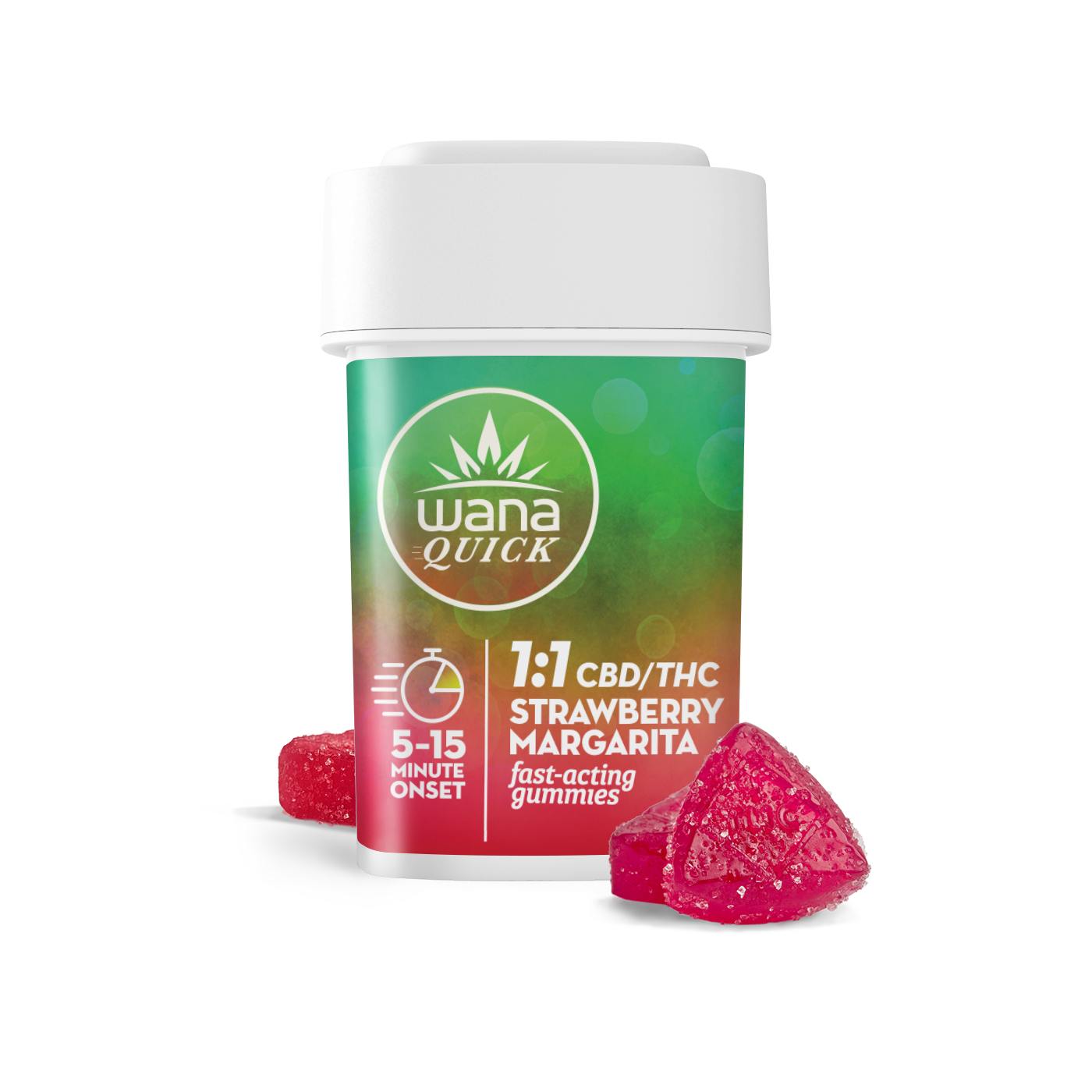 GUMMIES - QUICK STRAWBERRY MARGARITA - HYBRID - 100 mg - 10 Pack