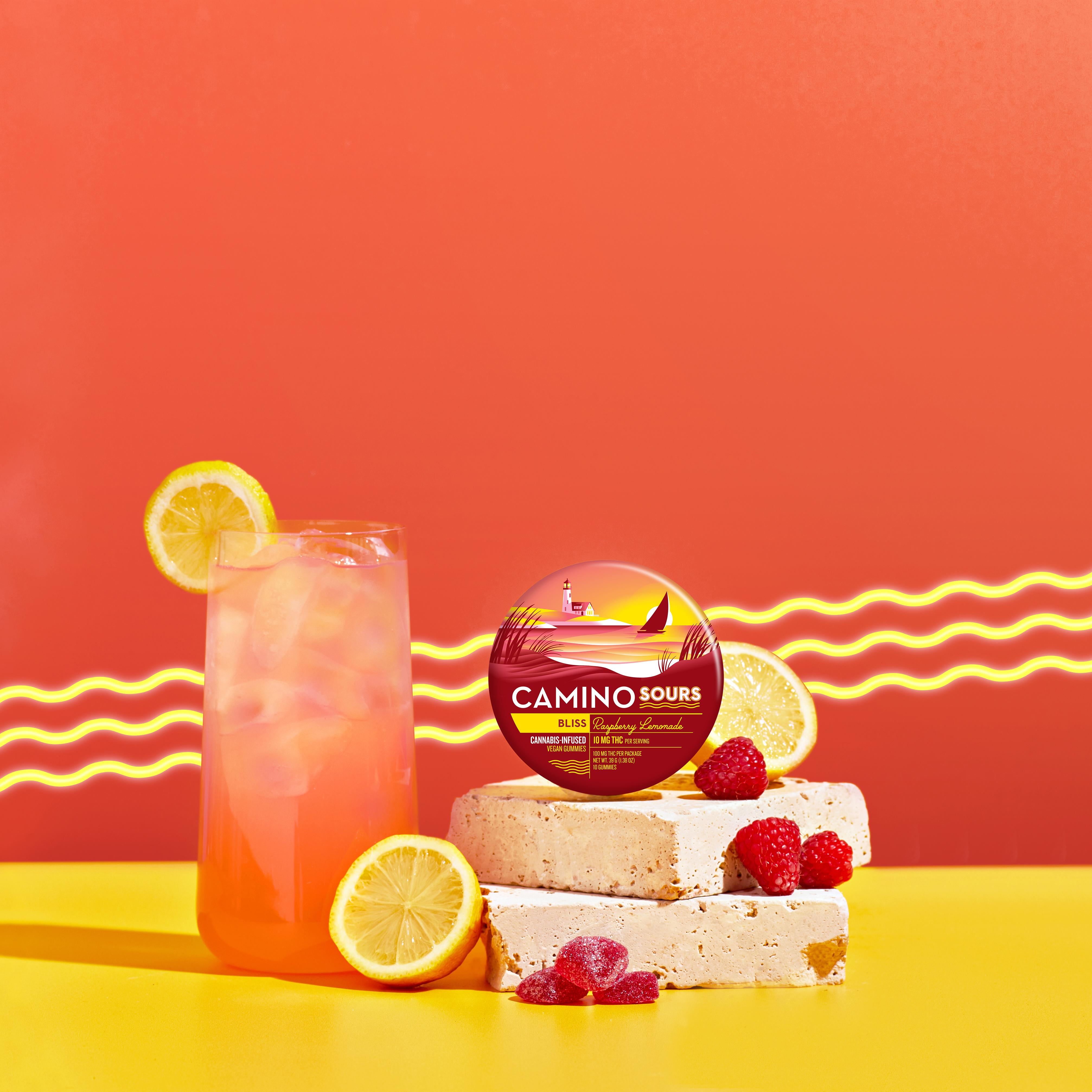 GUMMIES - SOURS - RASPBERRY LEMONADE