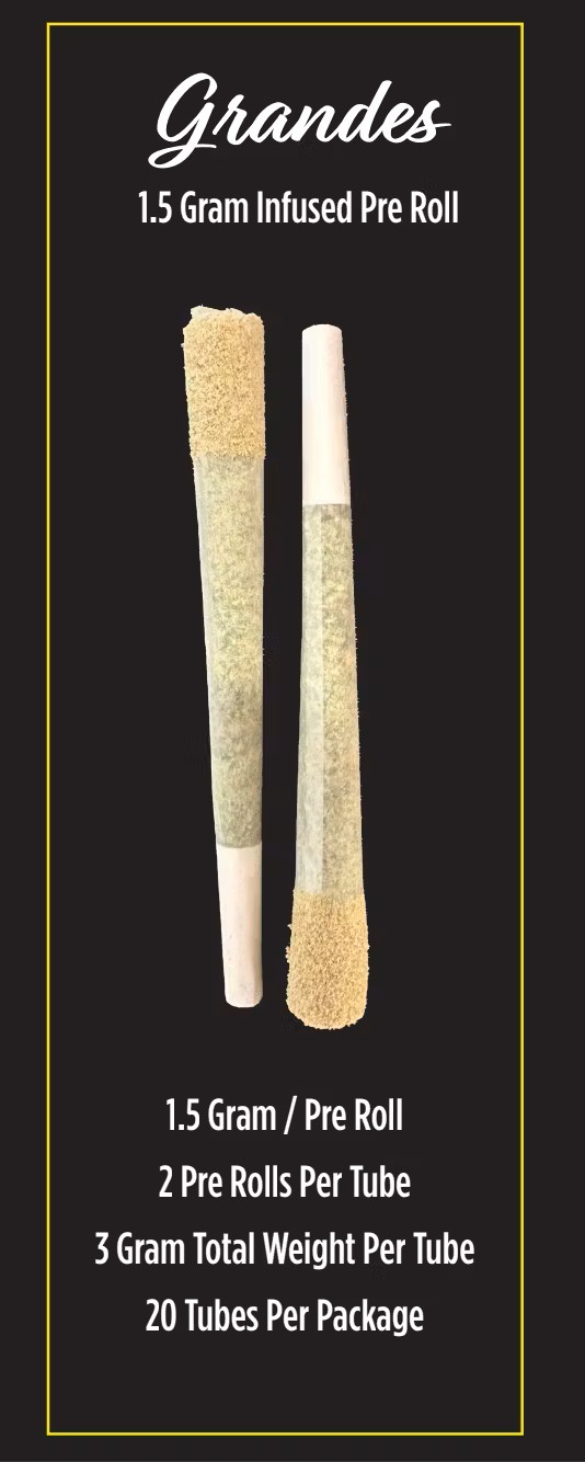 PRE-ROLL - 2 PACK INFUSED - GRANDES - WATER