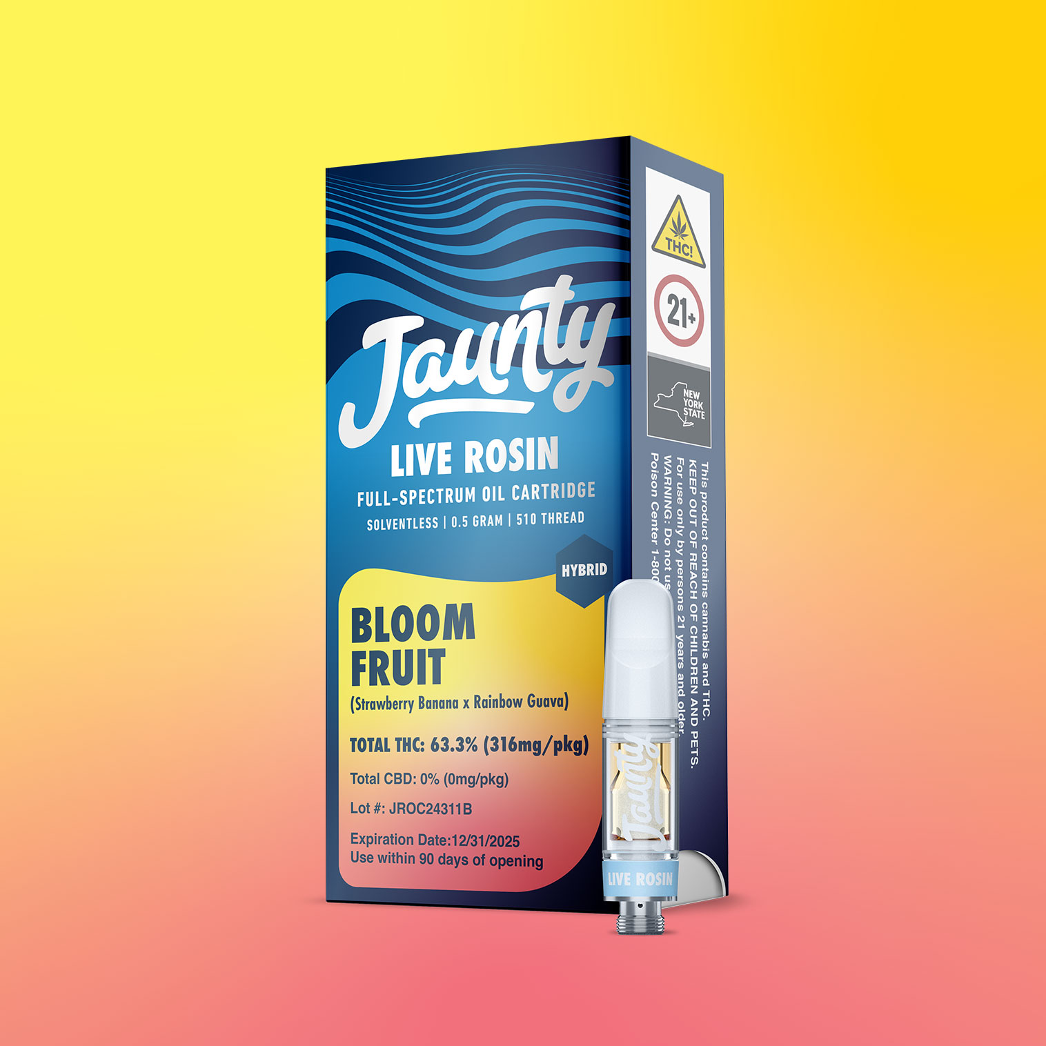 CARTRIDGE - LIVE ROSIN - BLOOMFRUIT