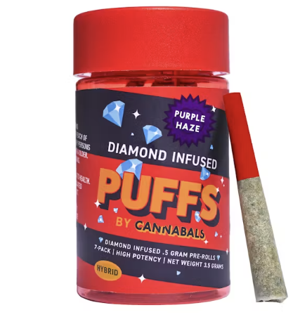 PRE-ROLL-INFUSED - PURPLE HAZE - 3.5 g - 7 Pack
