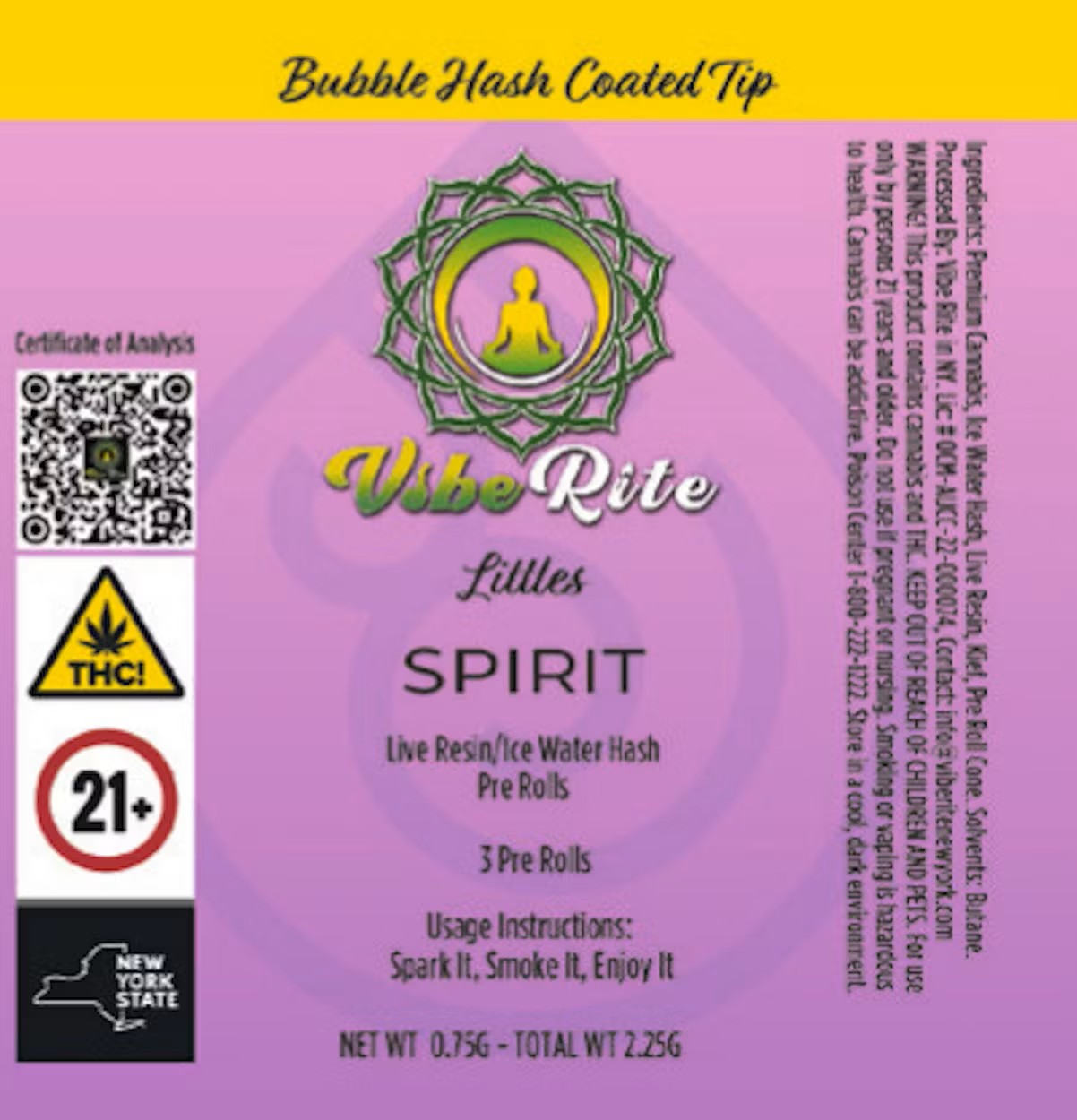 PRE-ROLL - 3 PACK INFUSED - LITTLES - SPIRIT