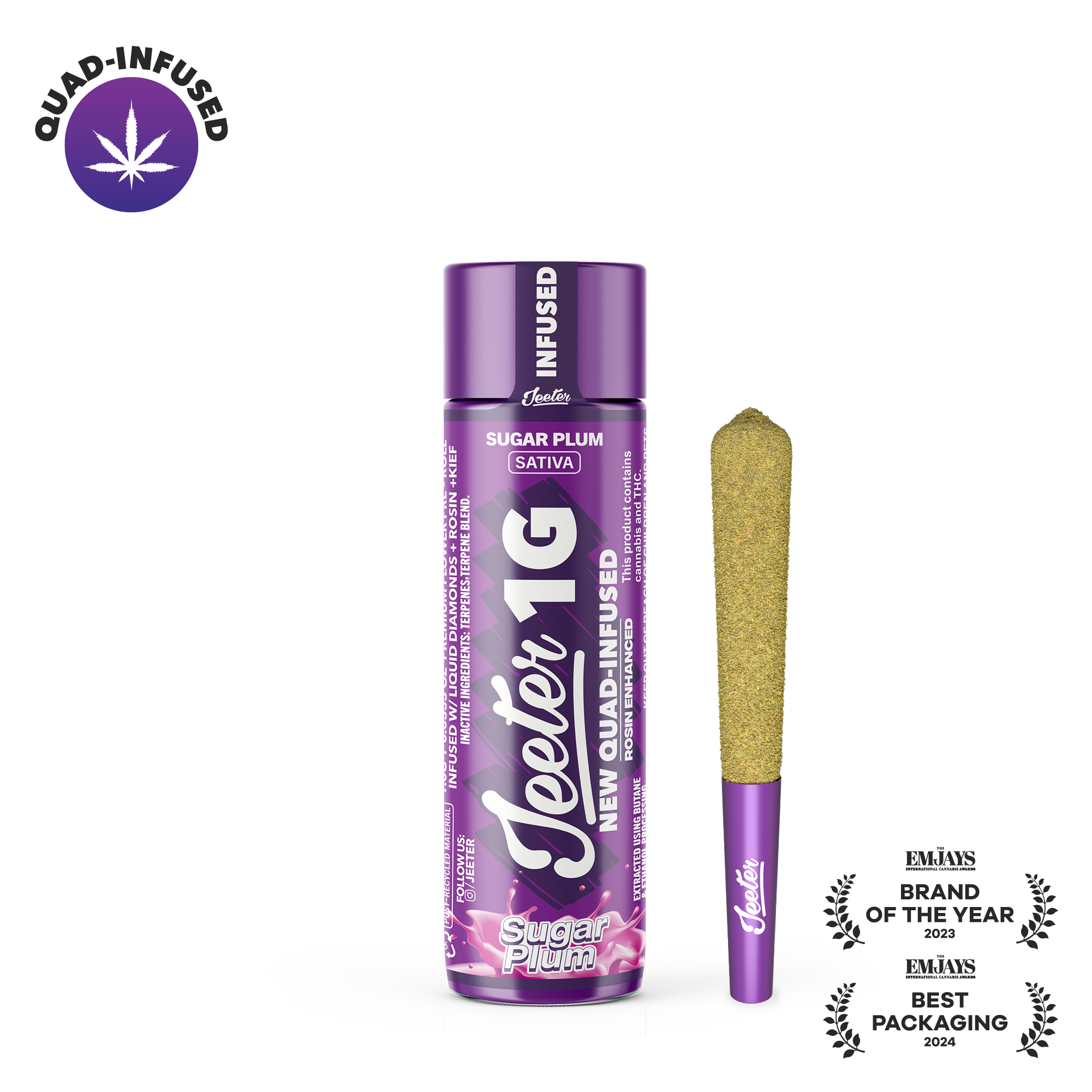 PRE-ROLL - INFUSED - SUGAR PLUM