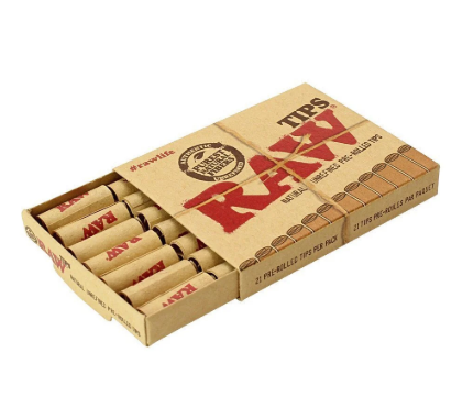 PRE-ROLLED PAPER TIPS - 21 PACK