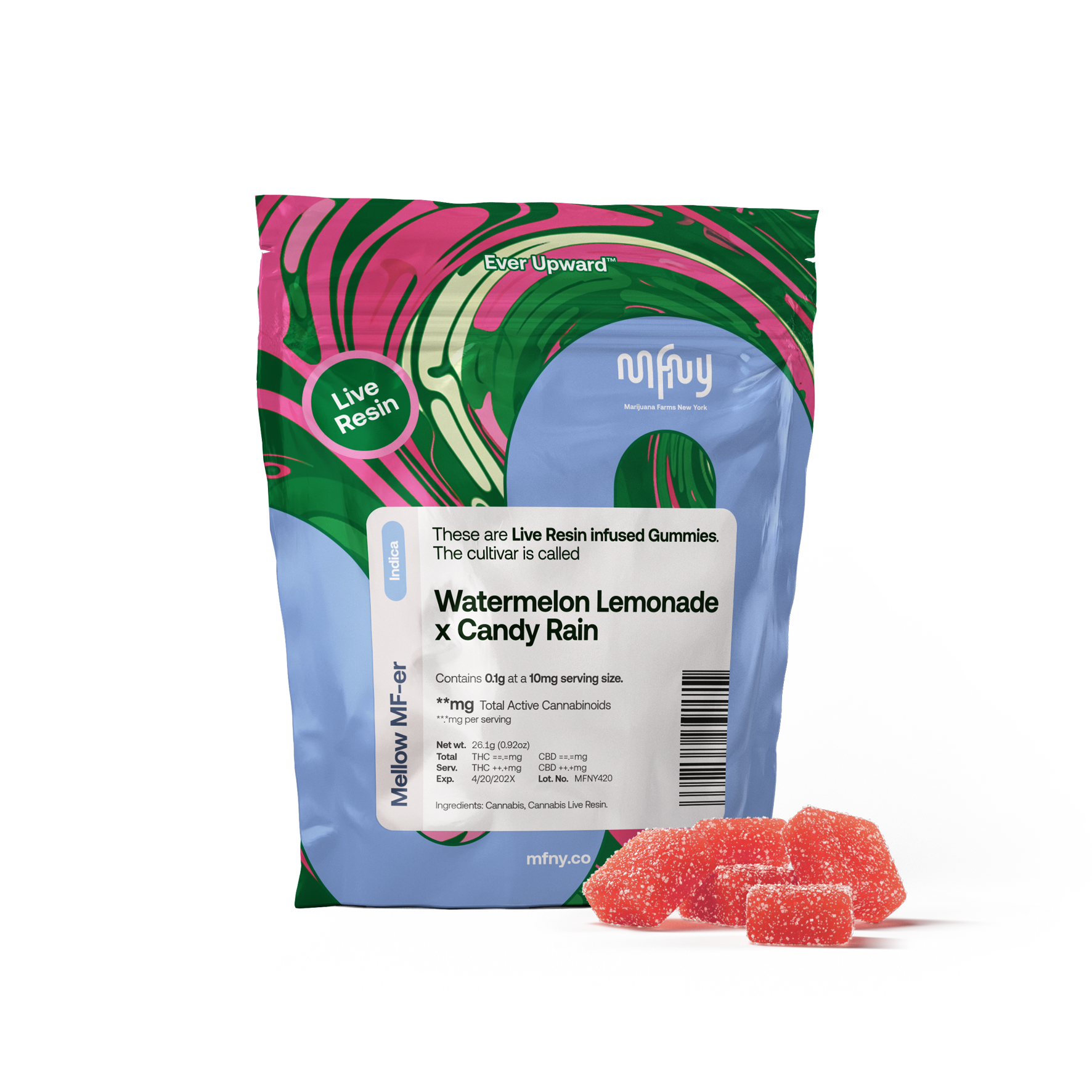  GUMMIES - LIVE RESIN - WATERMELON LEMONADE X CANDY RAIN