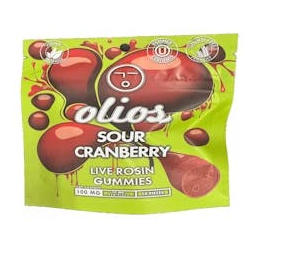 GUMMIES - LIVE ROSIN - SOUR CRANBERRY - 100 mg - 10 Pack