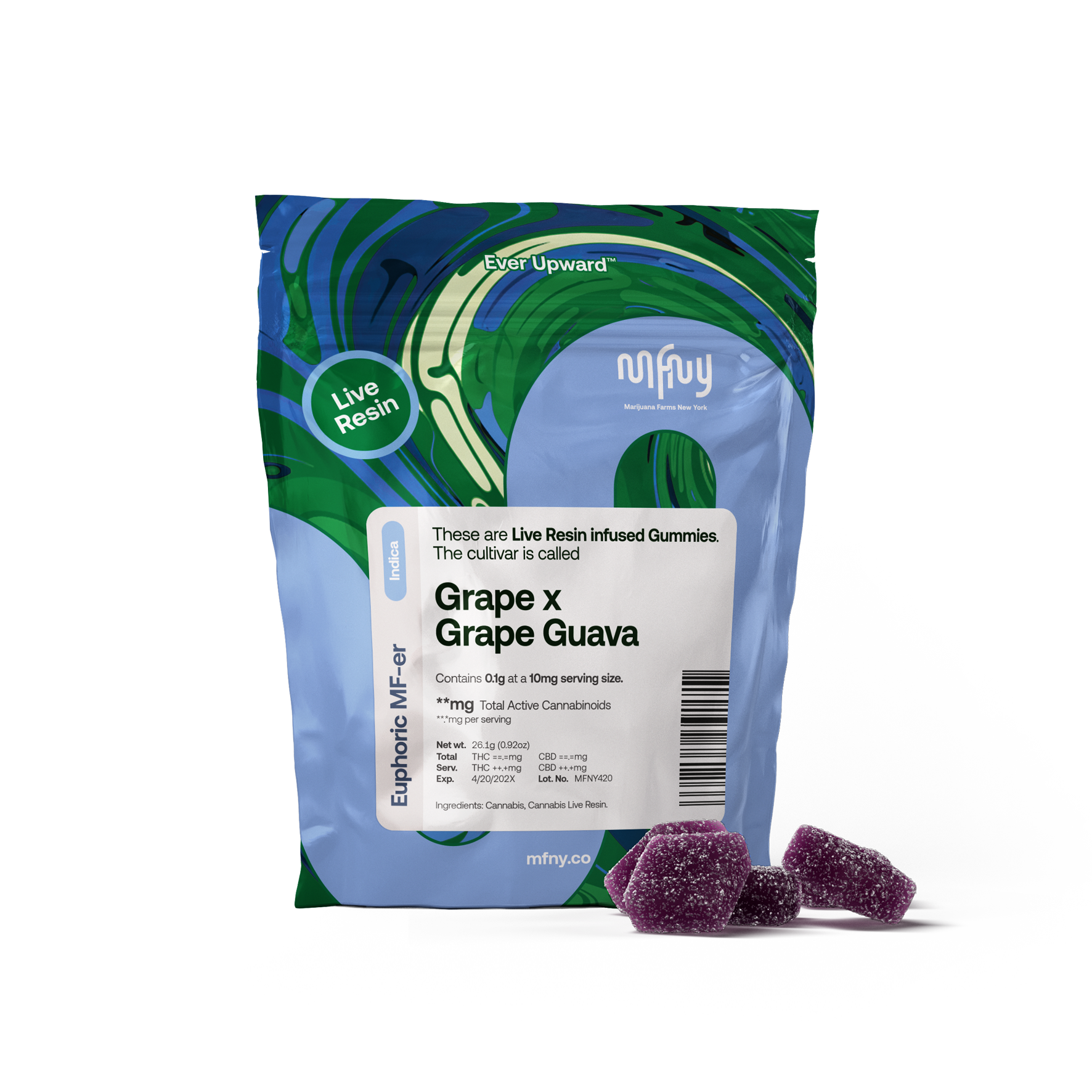  GUMMIES - LIVE RESIN - GRAPE X GRAPE GUAVA
