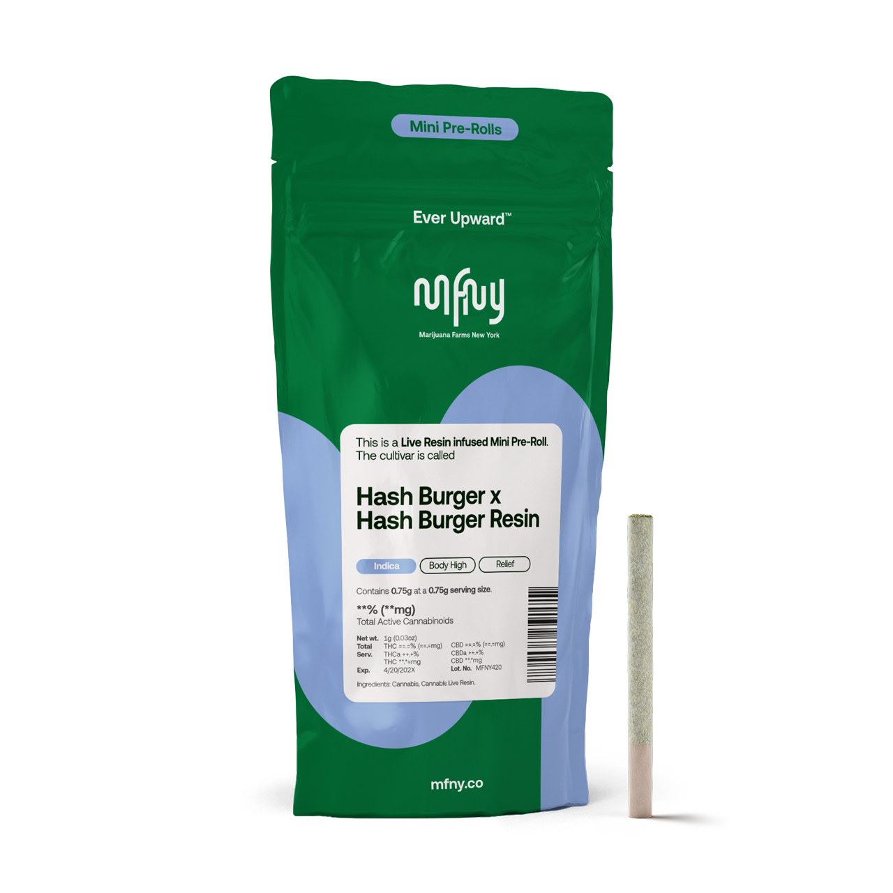 PRE-ROLL- INFUSED - HASHBURGER X HASHBURGER