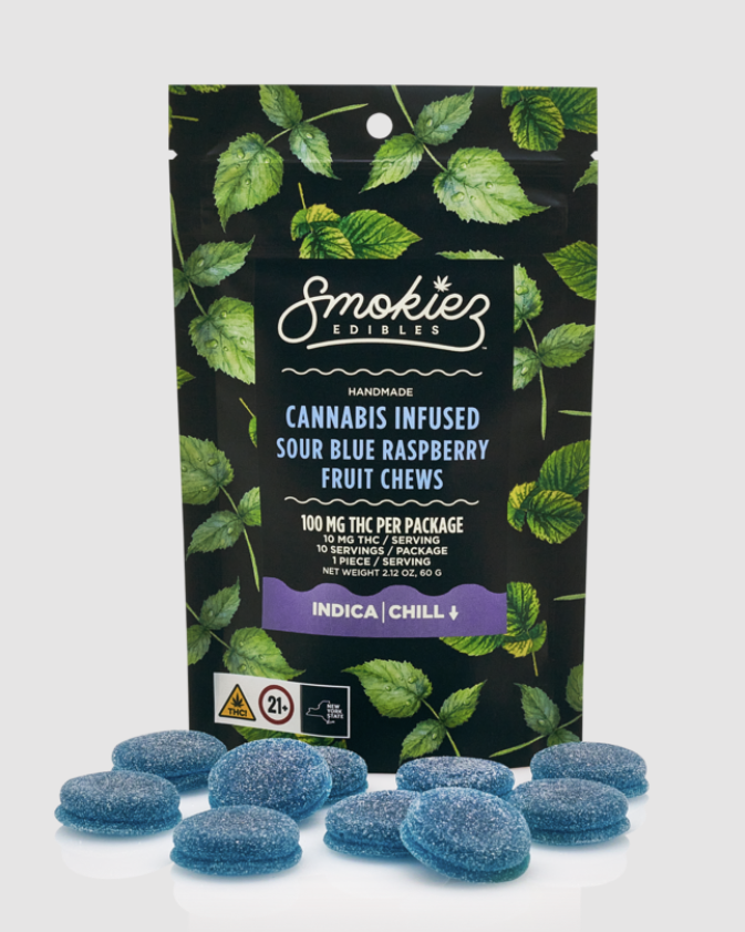 GUMMIES- SOUR BLUE RASPBERRY - 100 mg