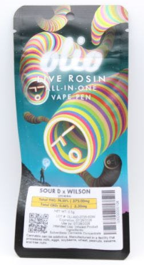 CARTRIDGE - LIVE ROSIN - SOUR D X WILSON - 0.5 g