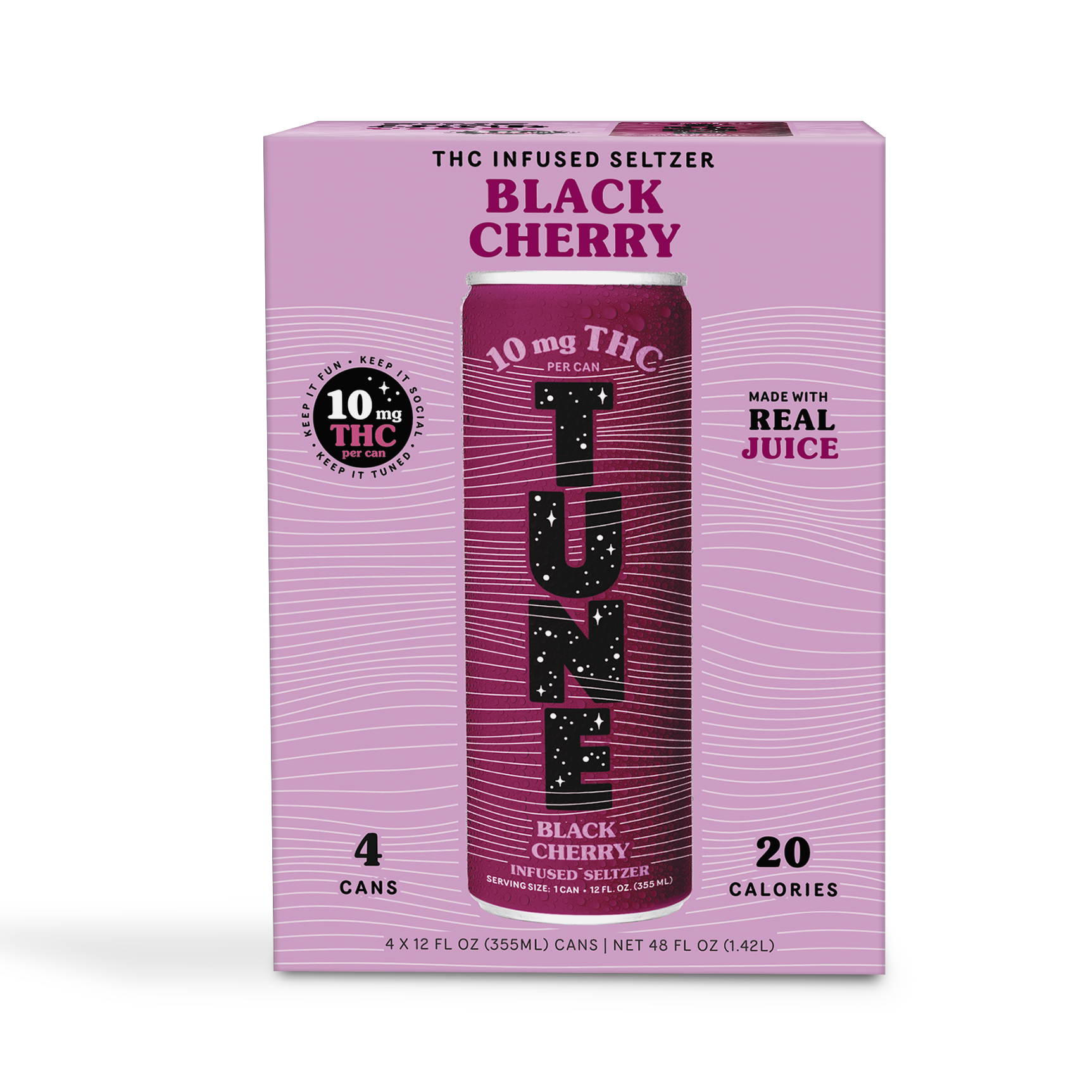 BEVERAGE- BLACK CHERRY - 10 mg - 4 Pack