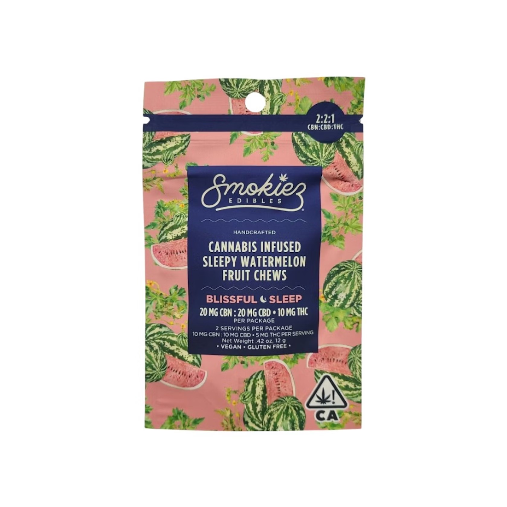 Watermelon Blissful Sleep Cbn 2:2:1   100 Mg   10 Pack