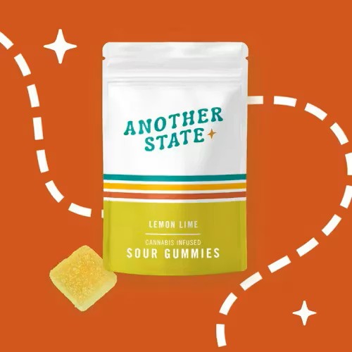 I Sour Lime Lemon gummies 100 mg