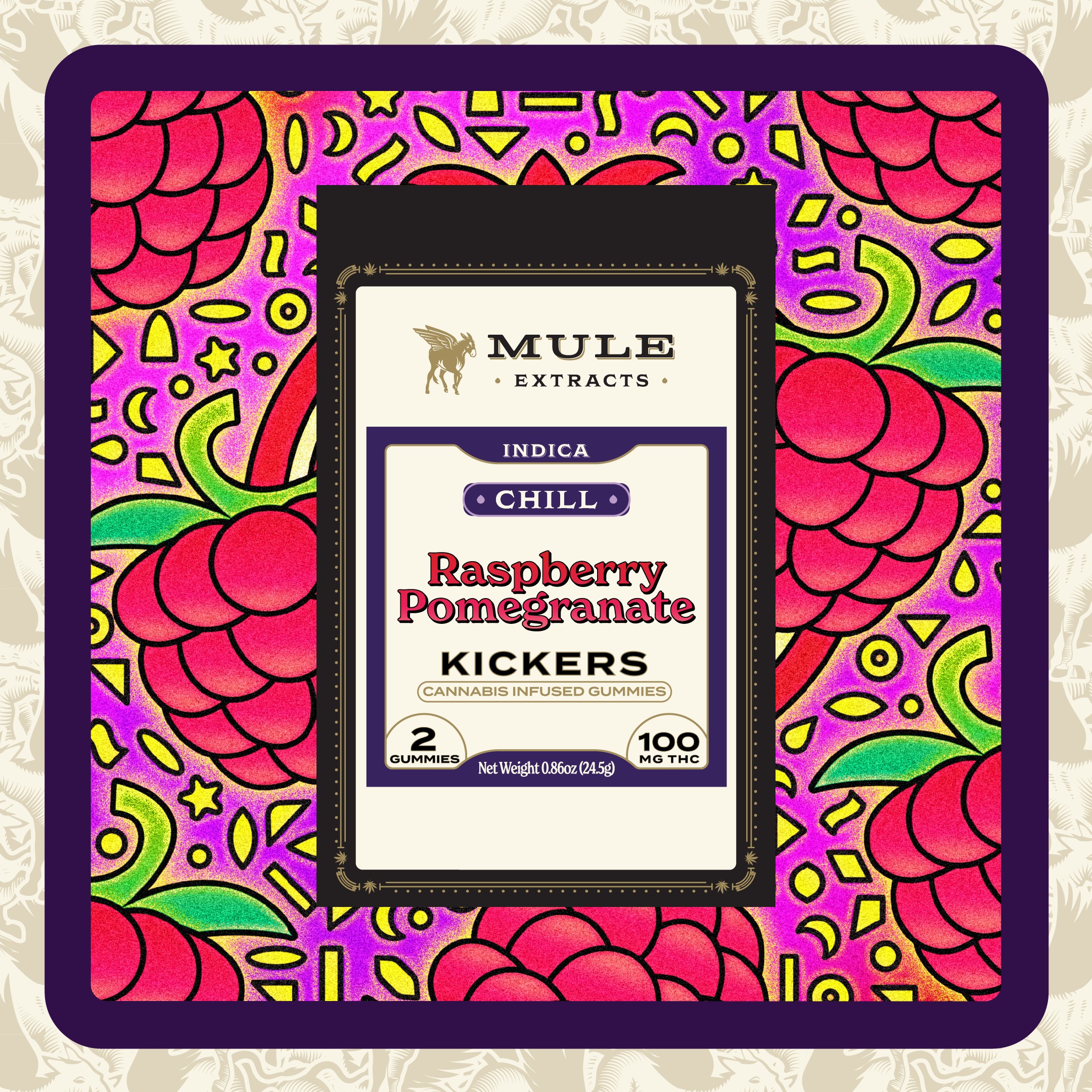 Raspberry Pomegranate Chill Kickers I Mule Extracts 