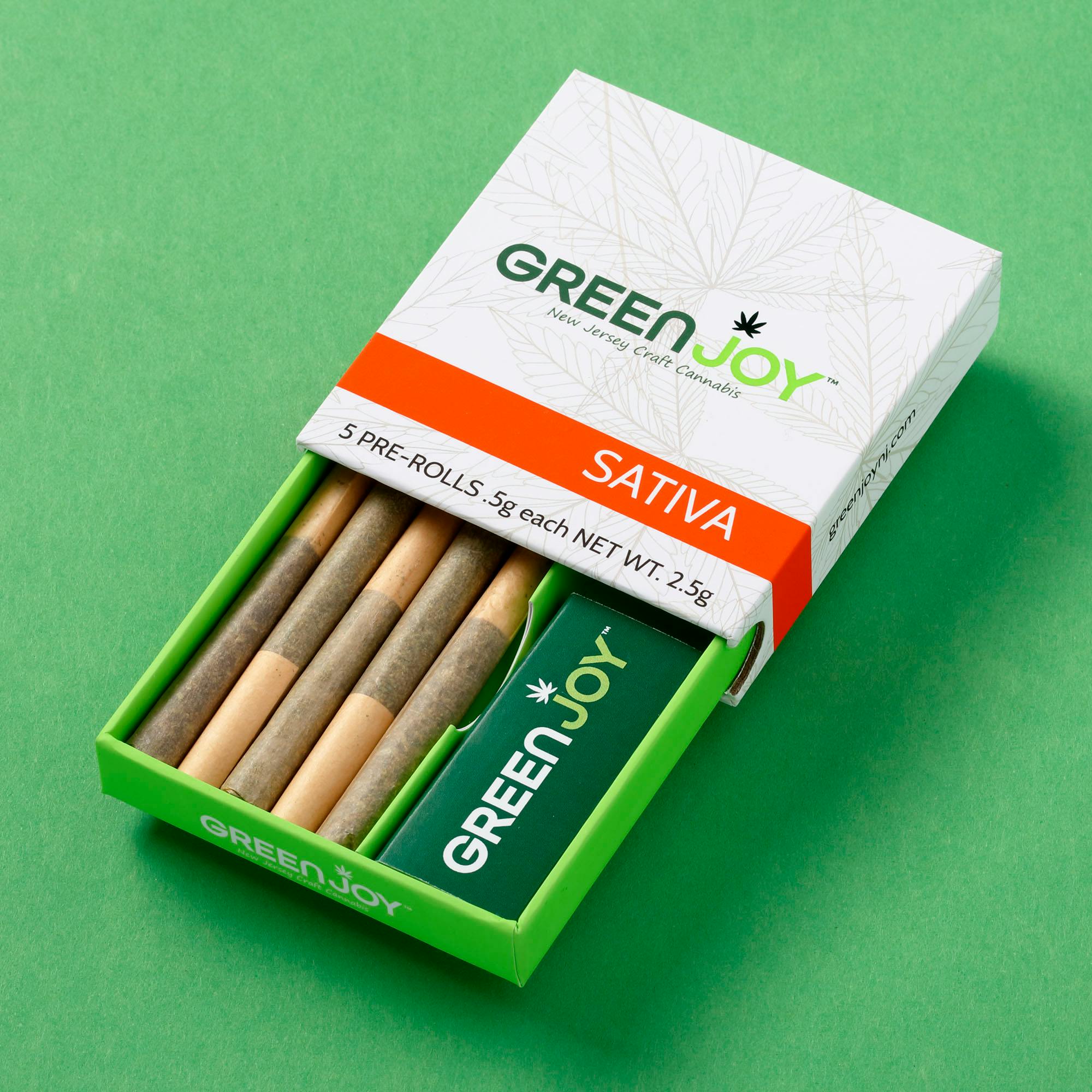 LEMON MERINGUE I GREEN JOY PRE-ROLLS - 2.5 G - 5 PACK