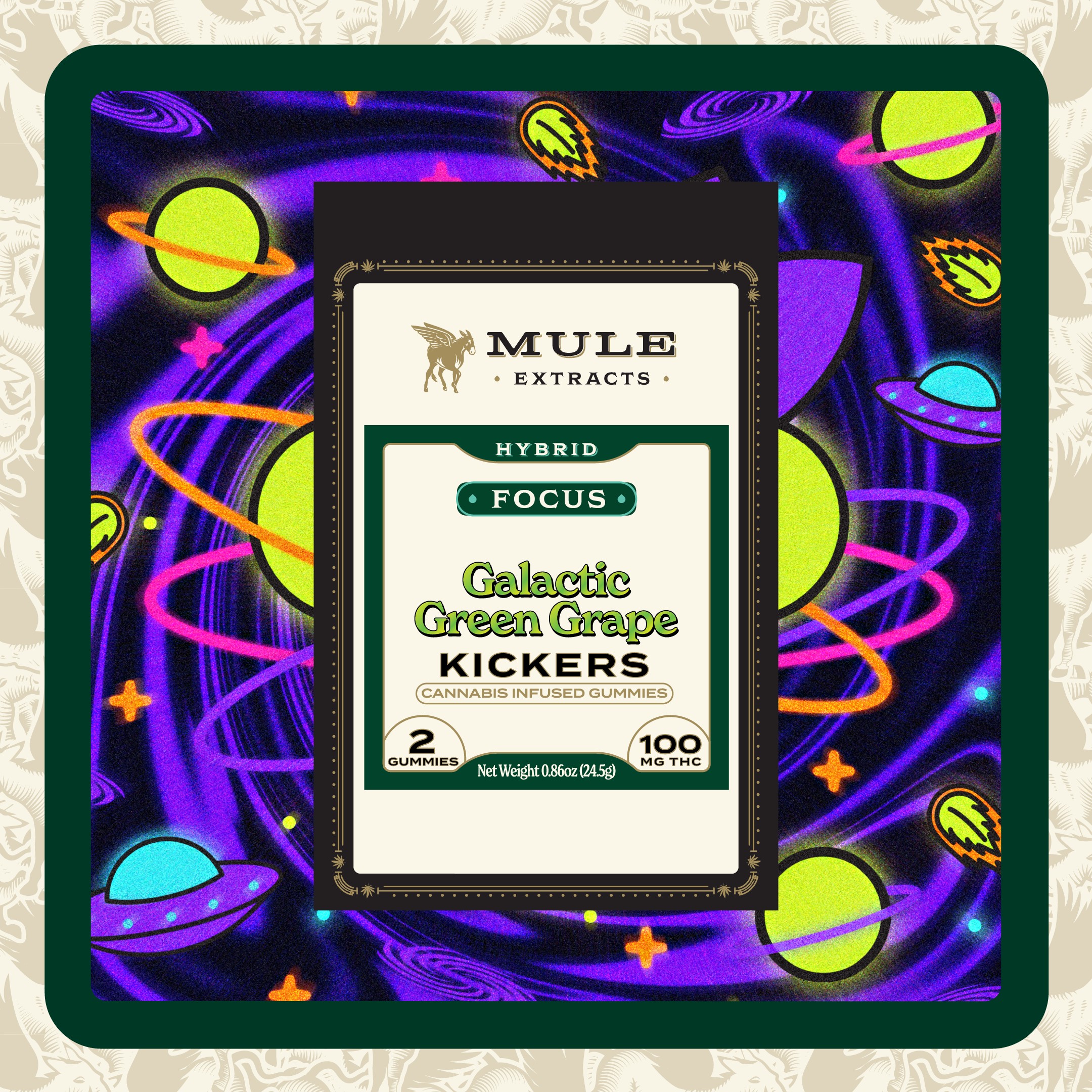 Galactic Green Grape Focus I Kicker I Mule Extracts - 100 mg