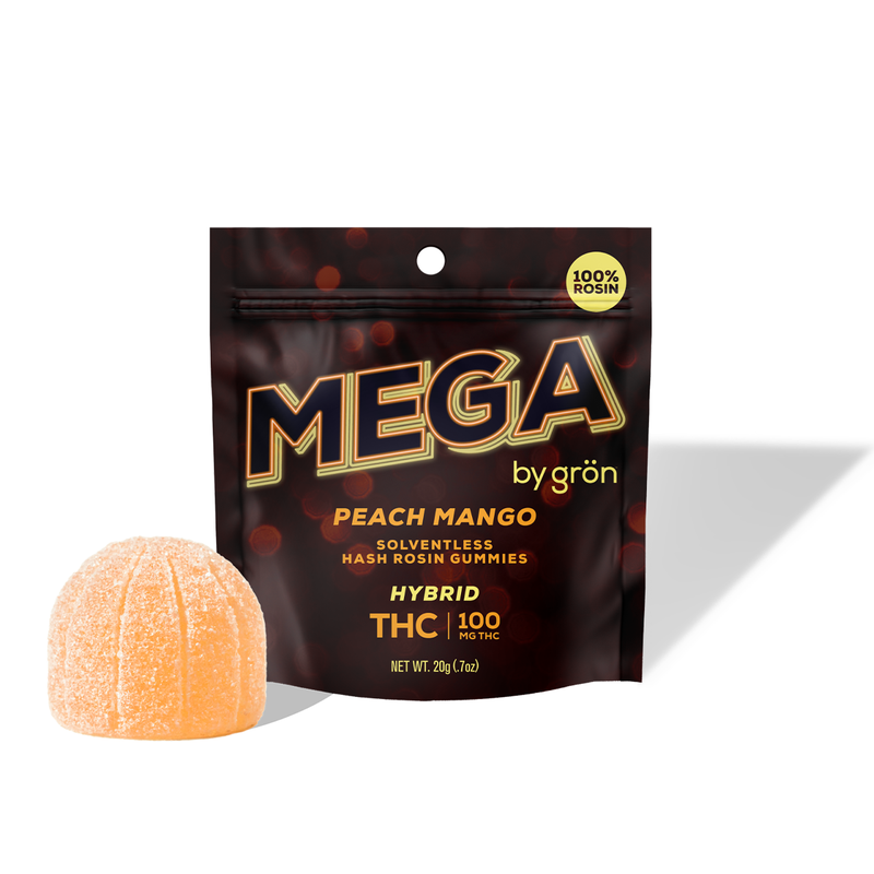 Peach Mango Mega I Solventless Hash Rosin I Gron - 100mg 