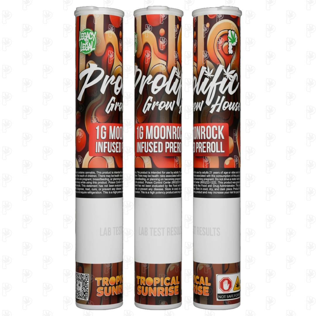 Tropical Sunrise I Prolific Moonrock Infused Pre-roll 1.25g