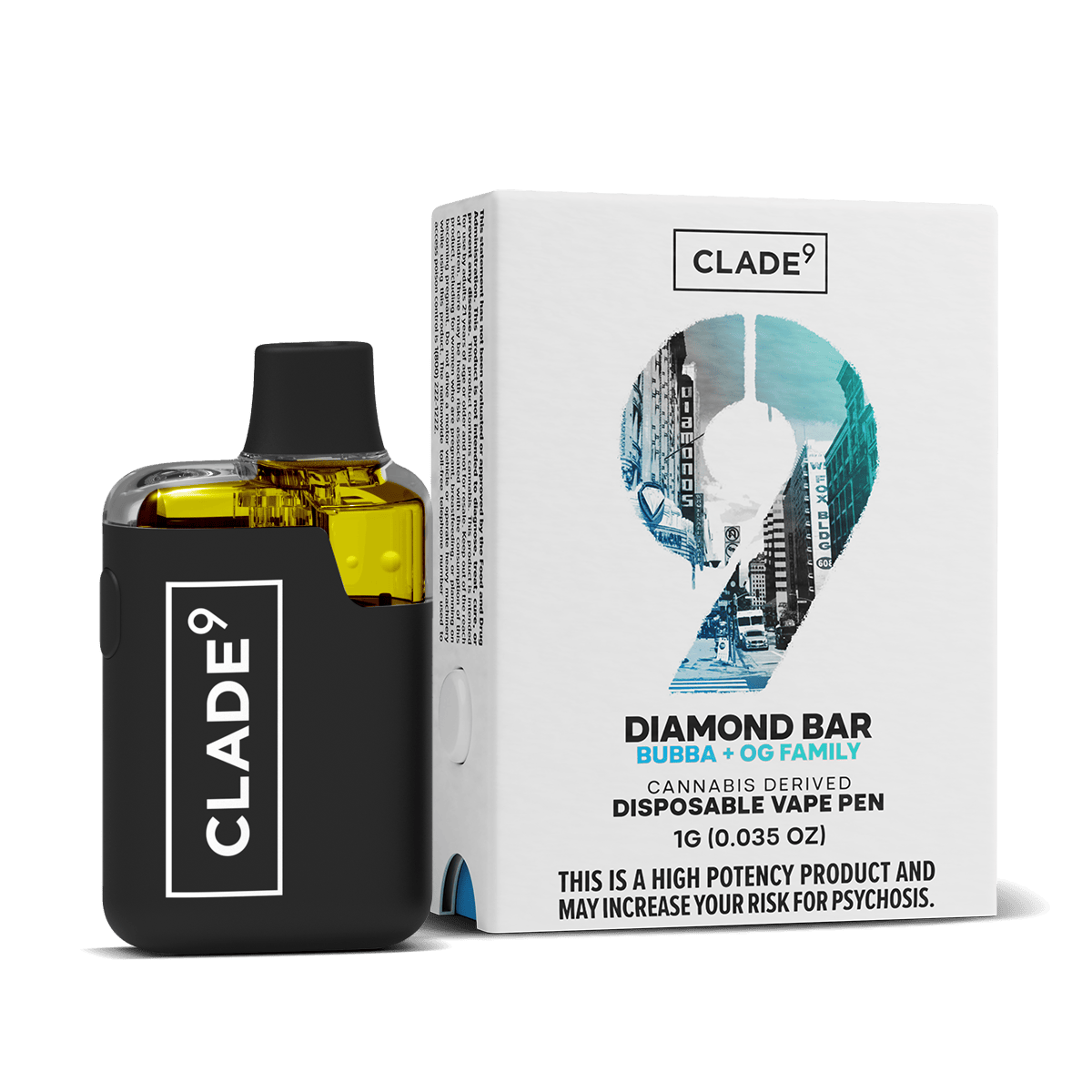 DIAMOND BAR I CLADE 9 AIO DISPOSABLE - 1 G