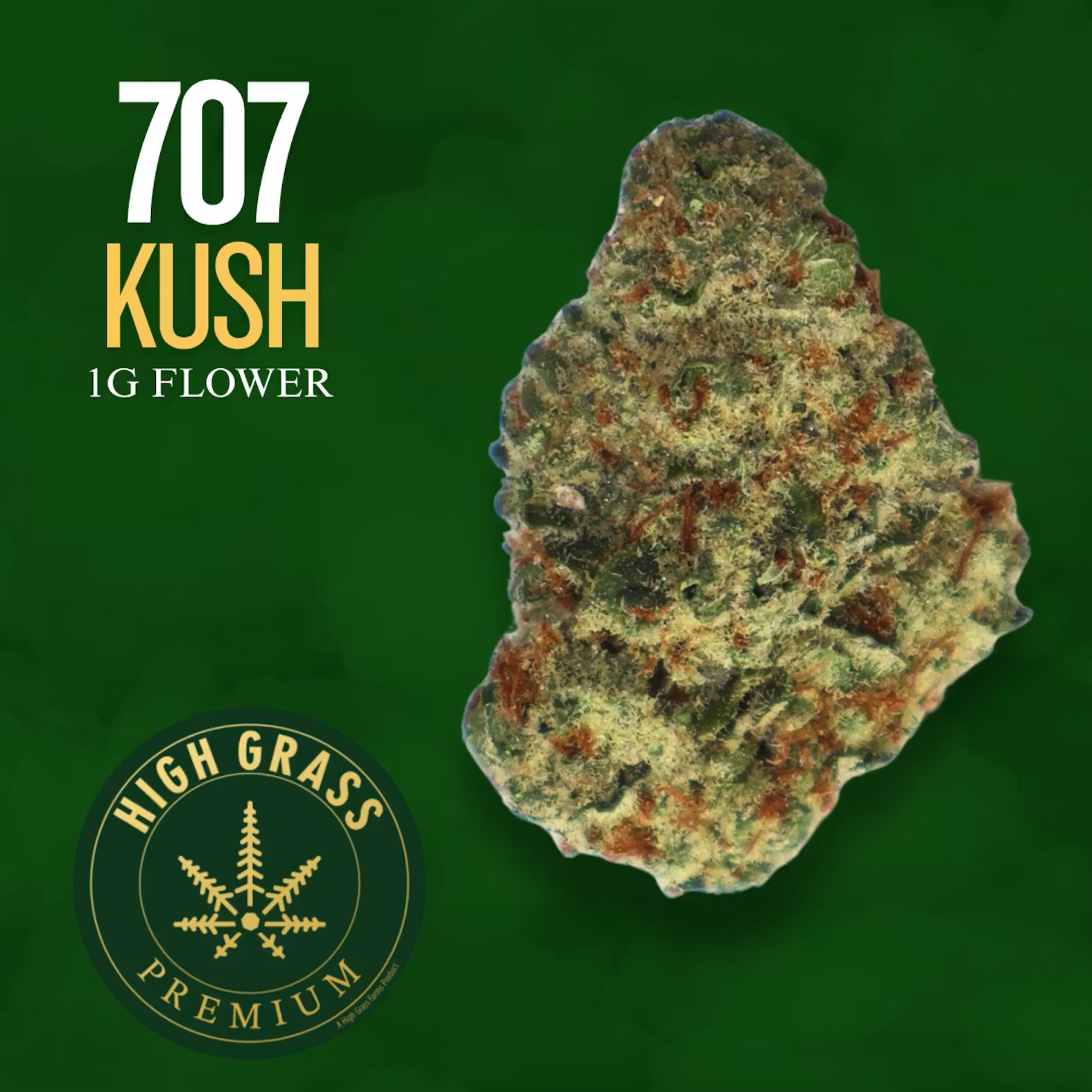 707 KUSH I HIGH GRASS FARMS DIME - 1 G