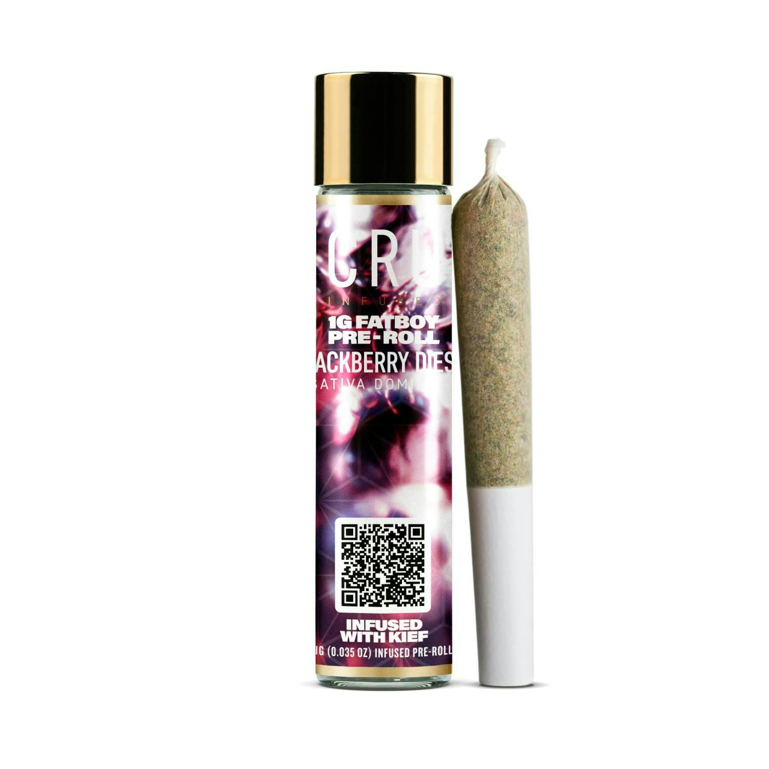 Blackberry Diesel | Fatboy Infused Pre-Roll |  1G