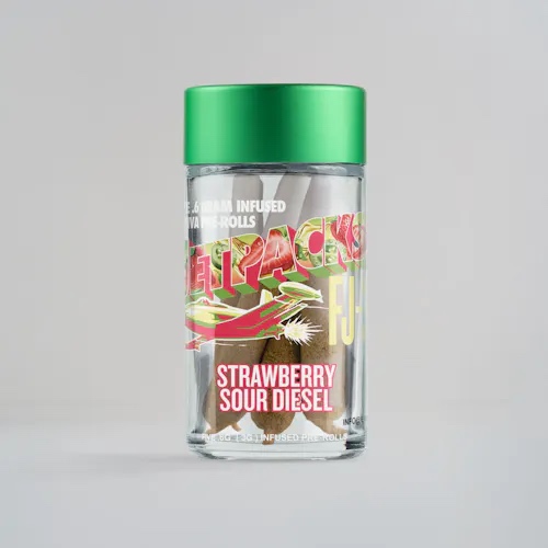 Strawberry Sour Diesel | FJ-3 Infused Prerolls | .6g/5pk