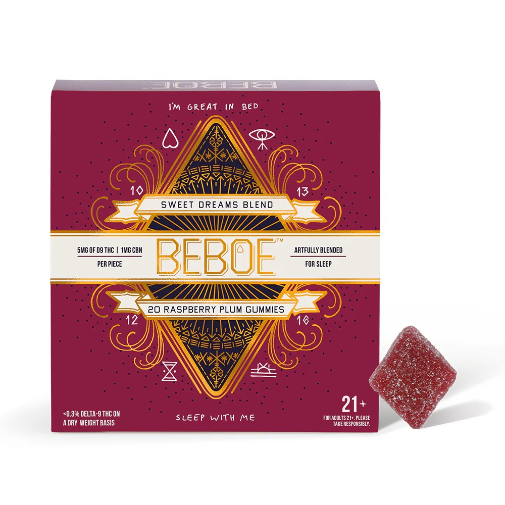 Raspberry Plum | (5:1 THC:CBN) | Sweet Dream Gummies |  5mg/20pk |