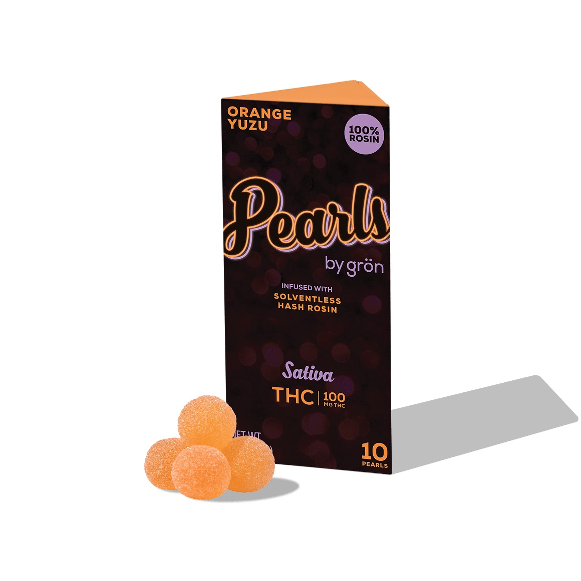 Orange Yuzu Pearls | Rosin Gummies | 10mg/10pk