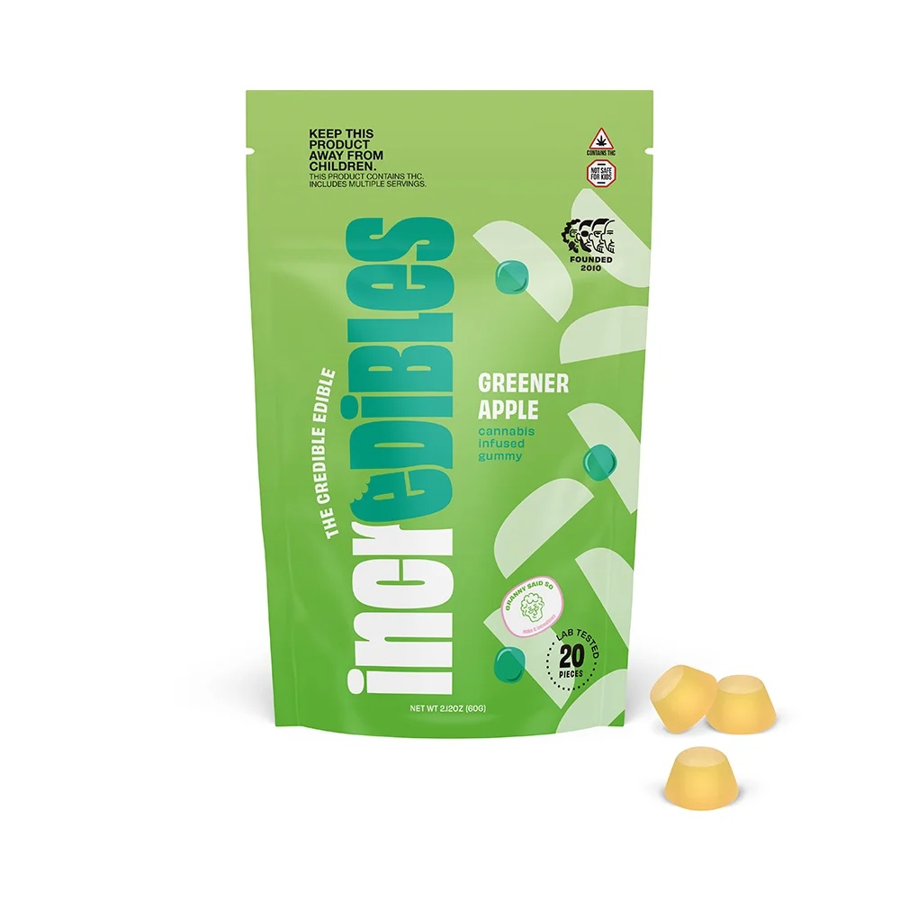 Greener Apple |  Gummies Fast Acting | 100mg