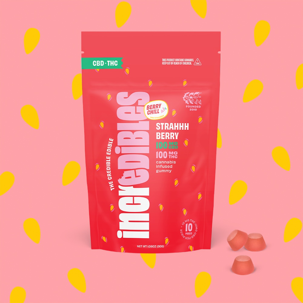 Strahhhberry 1:1 THC:CBD) | Gummies |  100mg