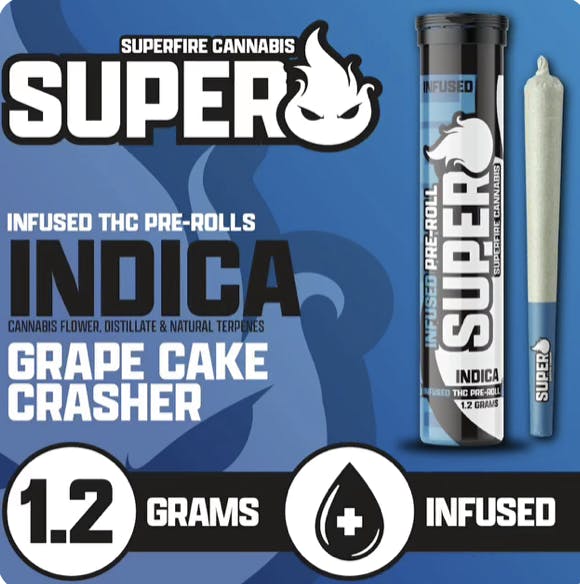 GRAPE CAKE CRASHER | INFUSED PRE-ROLL |  1.2G
