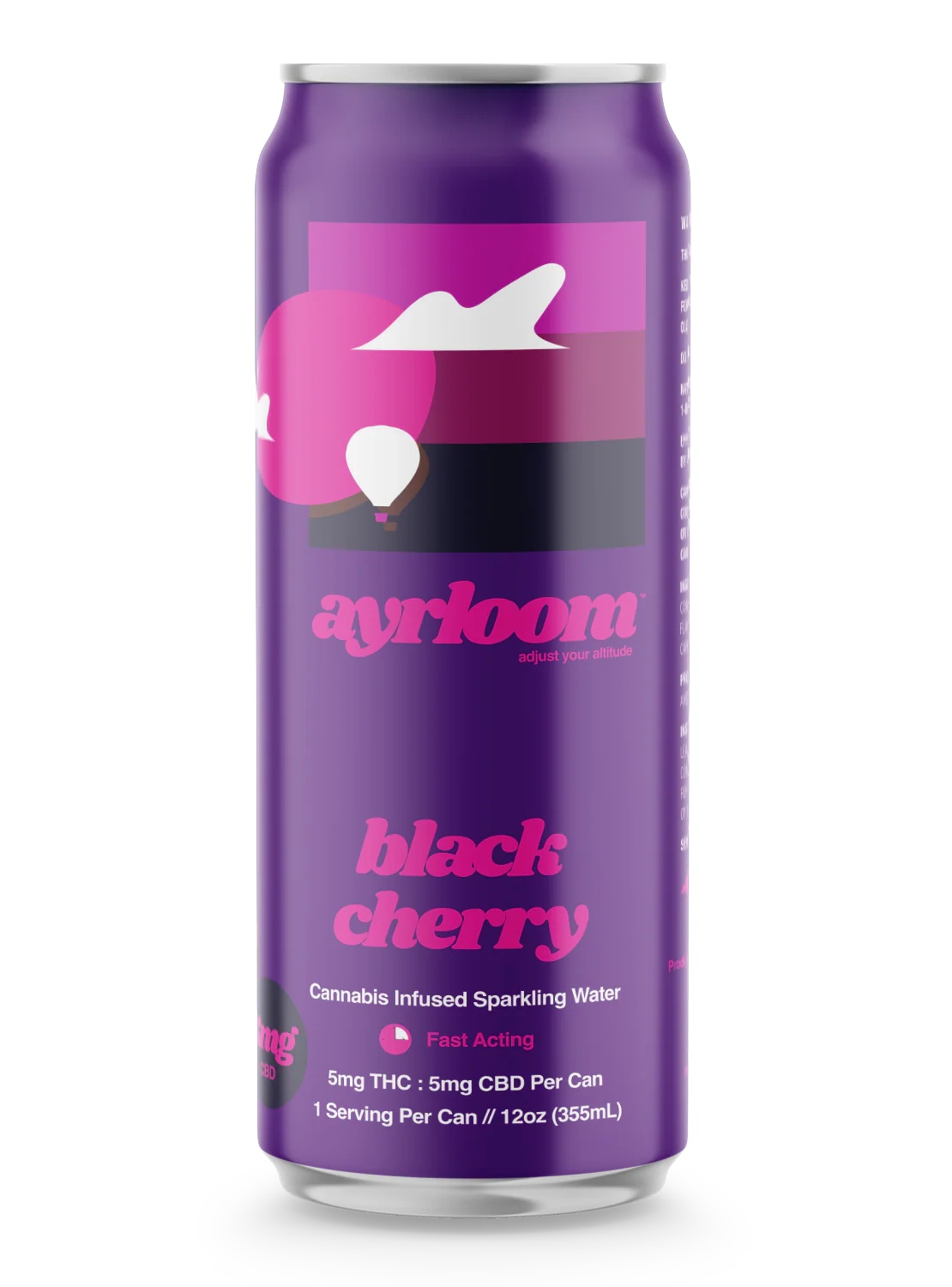 Black Cherry | THC Beverage | 5mgTHC/5mgCBD |  12oz