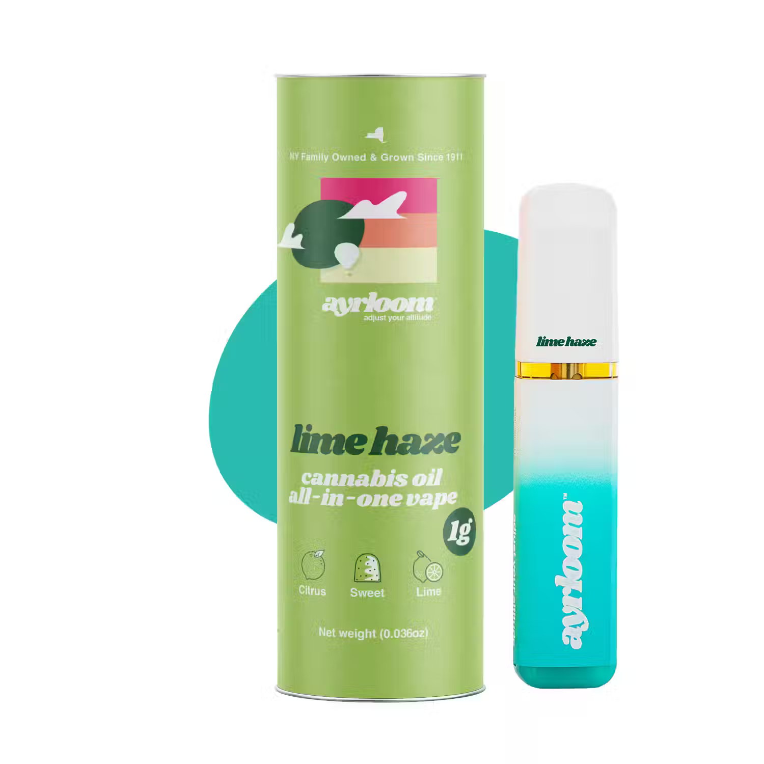 Lime Haze | AIO Vape | 900mgTHC |  1g