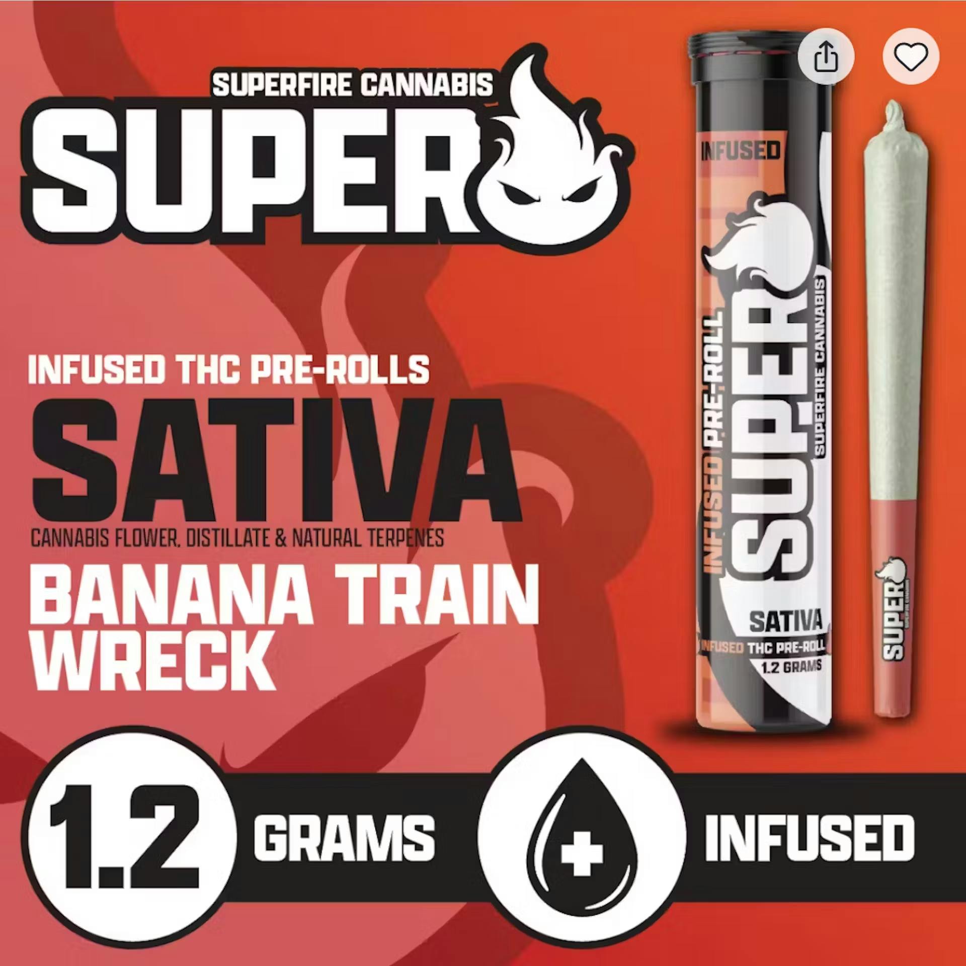 BANANA TRAINWRECK | INFUSED PRE-ROLL |  1.2G
