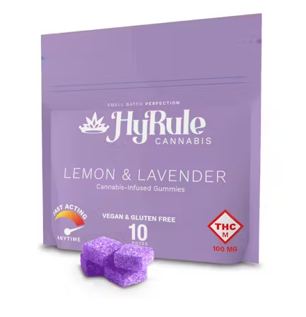 HYRULE Lemon & Lavender | (100mg) Gummies | Premium Cannabis at