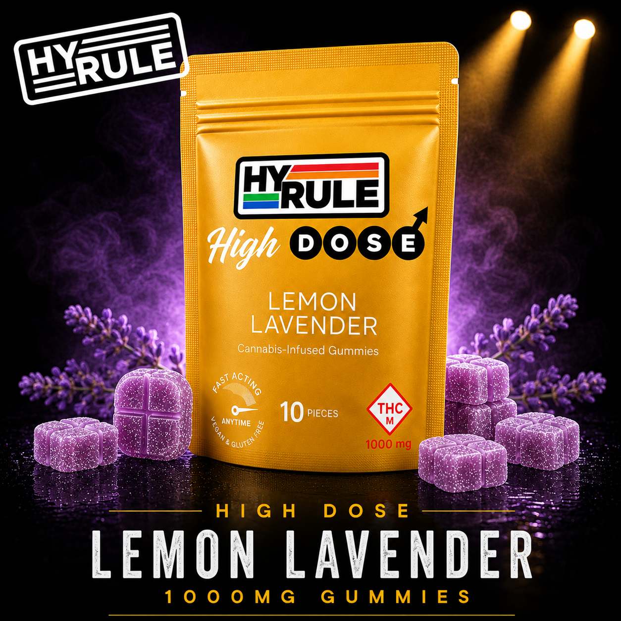 1000mg Lemon And Lavender Hydose Gummies