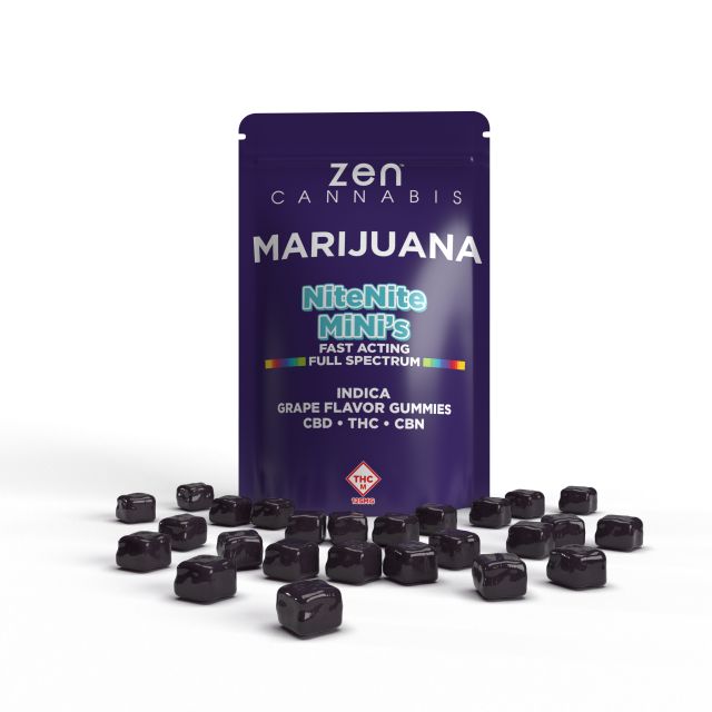 ZEN CANNABIS 125mg Grape Nite Nite 1:2:1 (cbd:thc:cbn) Mini