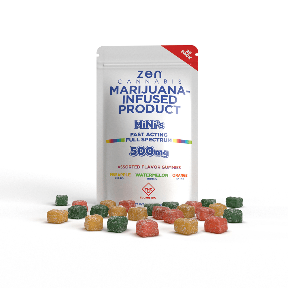 ZEN Mini Gummies | (500mg) Assorted Sativa, Hybrid, & Indica