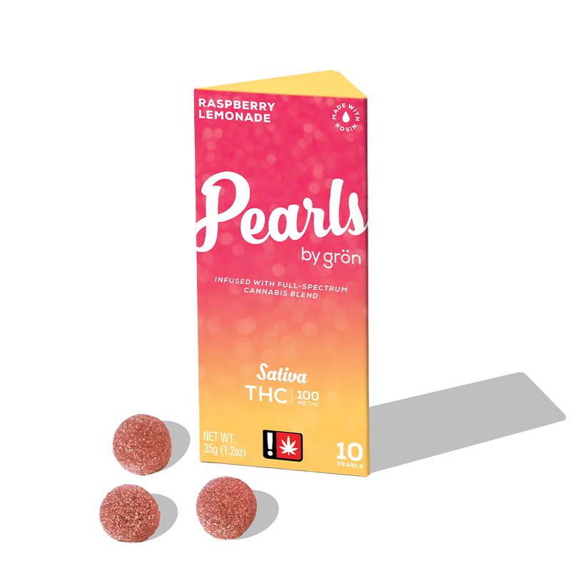 RASPBERRY LEMONADE PEARLS GUMMIES - 100 mg