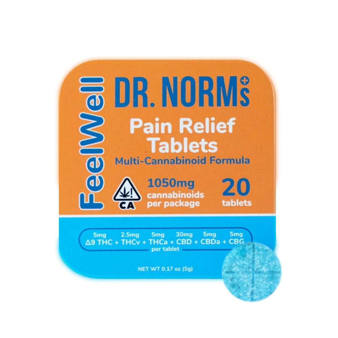 FEELWELL MULTI-CANNABINOID PAIN RELIEF TABS - 1050 mg